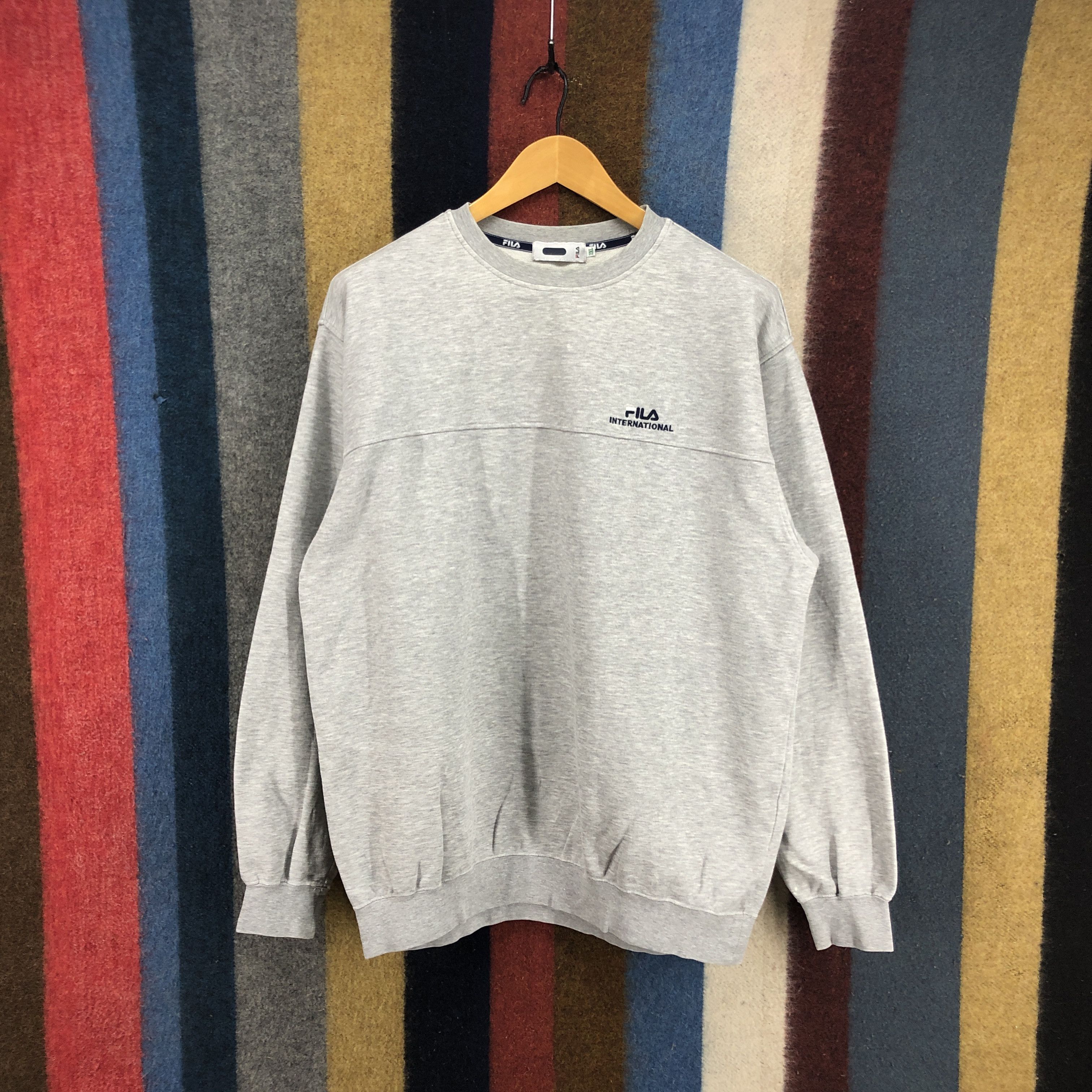 Fila FILA BIELLA ITALIA Crew Neck Sweatshirt #020-01 Size US L / EU 52-54 / 3 - 4 Thumbnail