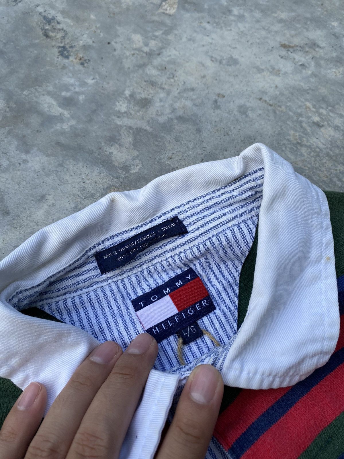 Tommy Hilfiger Tommy Hilfiger Rugby Polo Size US L / EU 52-54 / 3 - 3 Thumbnail