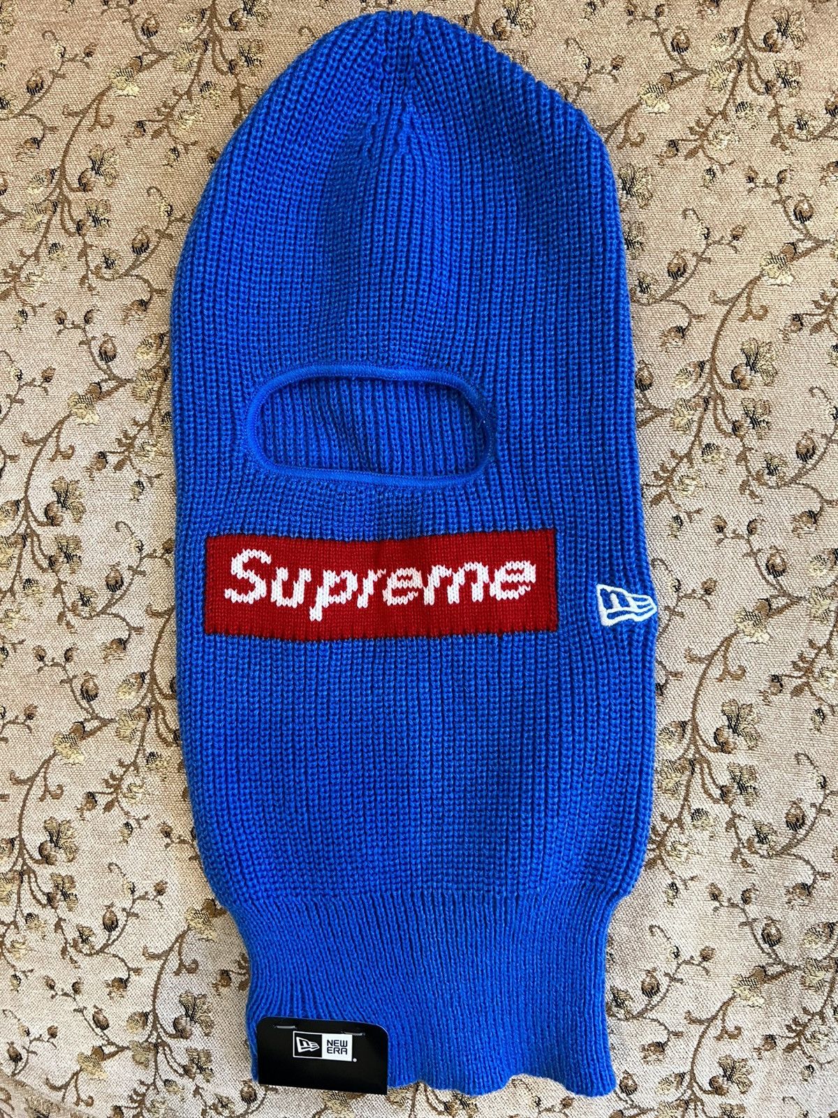image of New Era Box Logo Balaclava Mask in Blue, Men's