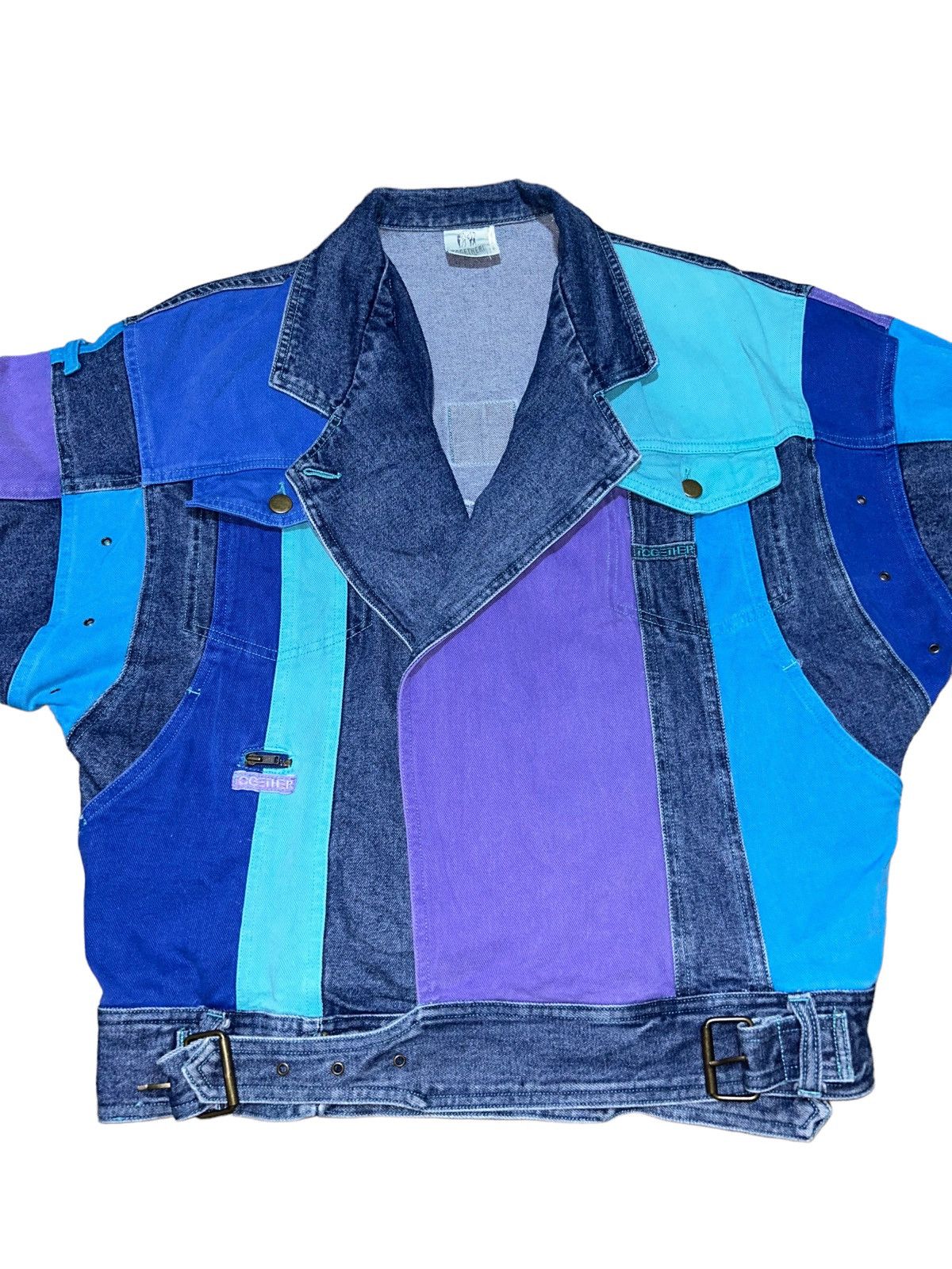 Japanese Brand Multicolor Denim Rework Style Jacket Jpn Ifsixwasnine Lgb Size US M / EU 48-50 / 2 - 5 Thumbnail