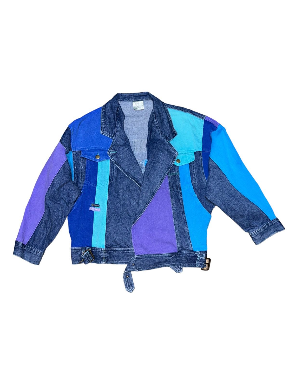 Japanese Brand Multicolor Denim Rework Style Jacket Jpn Ifsixwasnine Lgb Size US M / EU 48-50 / 2 - 1 Thumbnail
