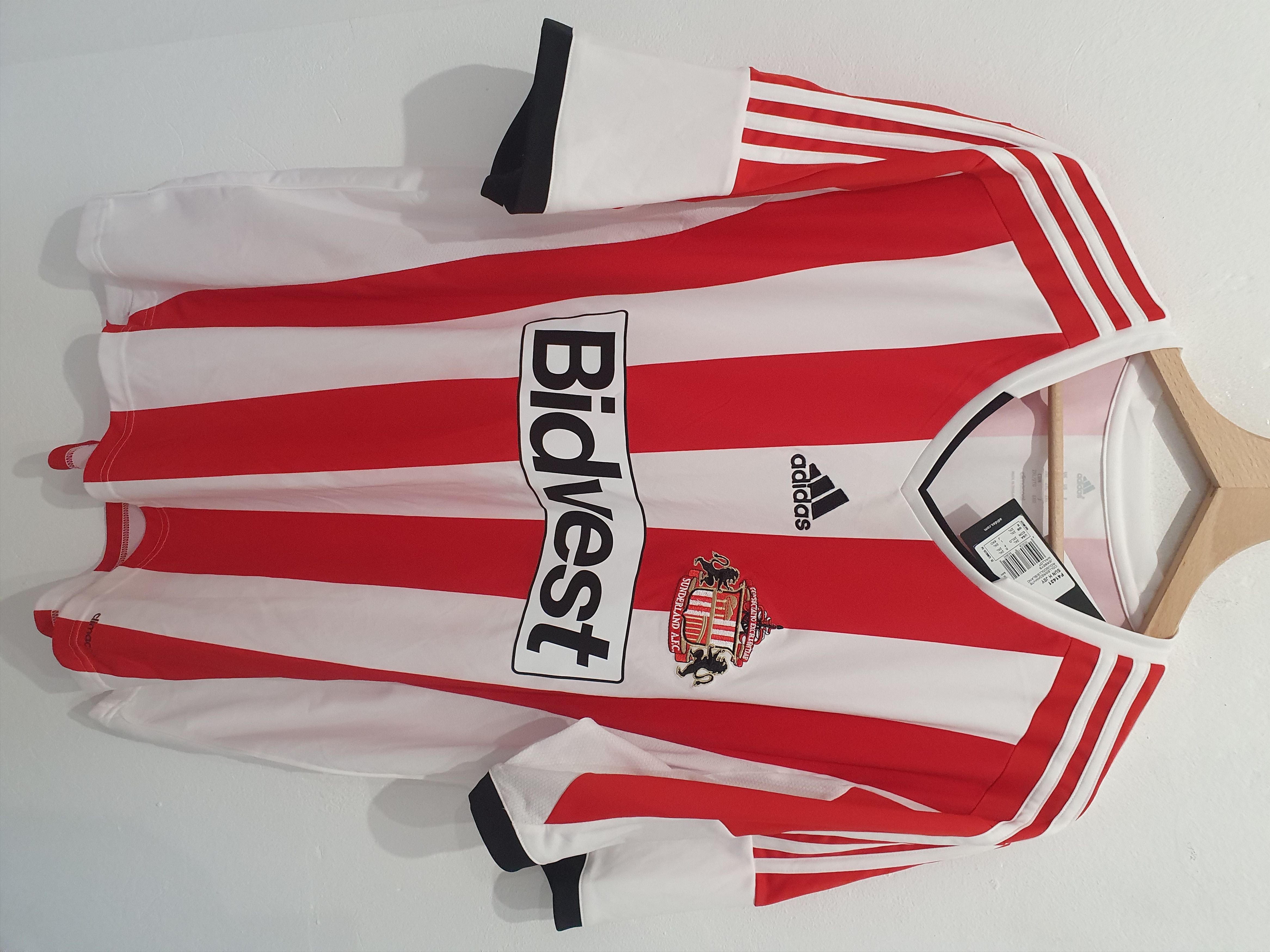 image of Adidas Sunderland A.f.c Size 2Xl New 2013 2014 Shirt in White, Men's