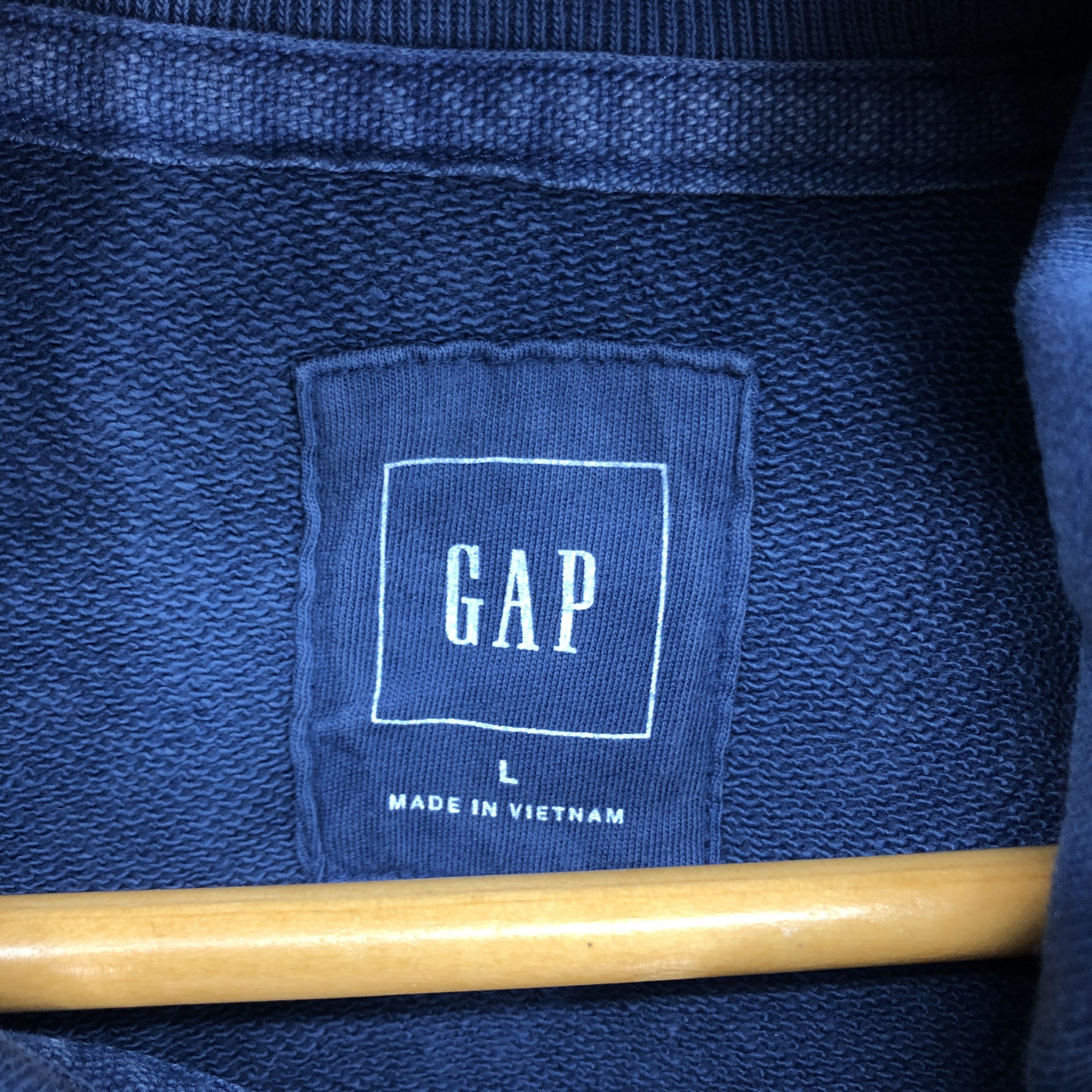 Gap Vintage GAP S.F. CALIF Zipper Hoodie #1117-39 Size US L / EU 52-54 / 3 - 3 Thumbnail