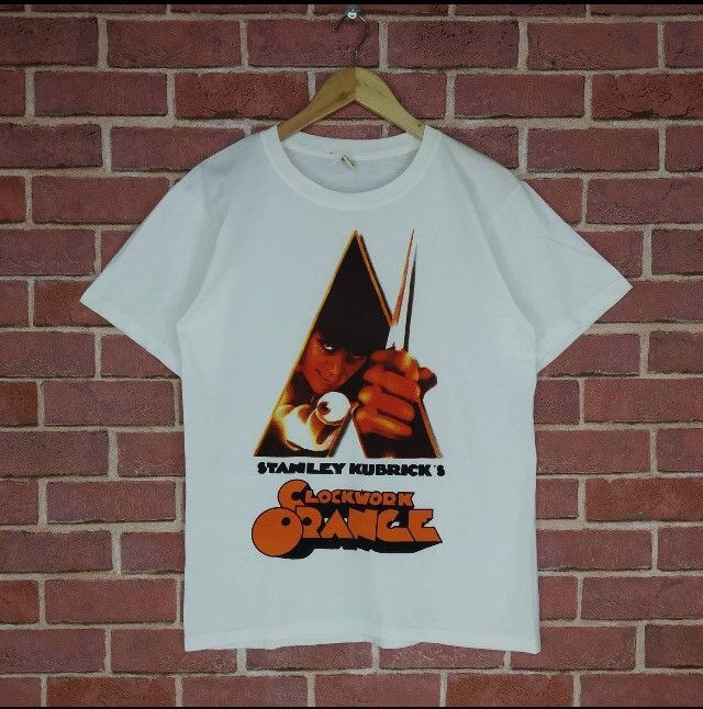 image of Vintage Clockwork Orange Movie Punk Crime in White, Men's (Size Medium)