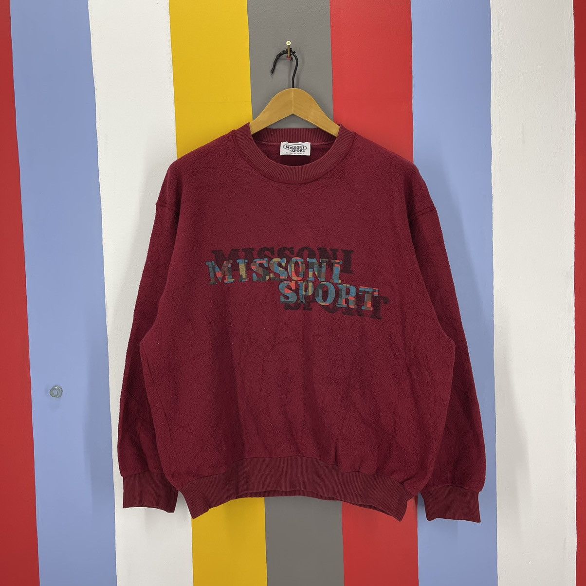 Missoni 90s Vintage MISSONI SPORTS Made In Italy Fleece #1256/AR Size US L / EU 52-54 / 3 - 1 Thumbnail