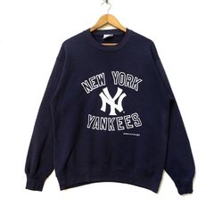 Tops, Vintage New York Yankees Est 193 Baseball Shirt The Yankees  Sweatshirt