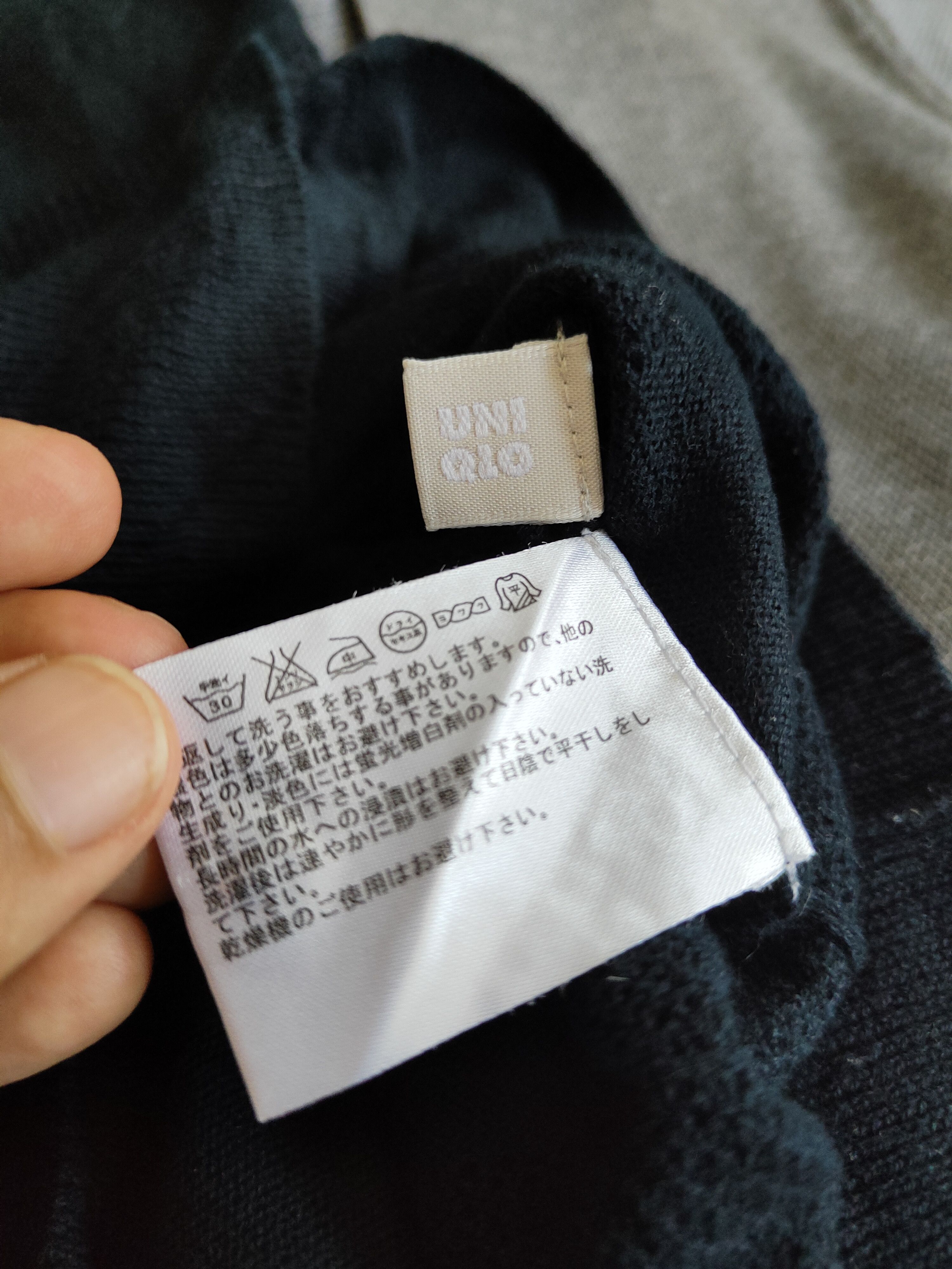 Japanese Brand × Uniqlo Uniqlo Navy Crochet Meshnet Knitwear Cardigan #S1163 Size M / US 6-8 / IT 42-44 - 10 Thumbnail