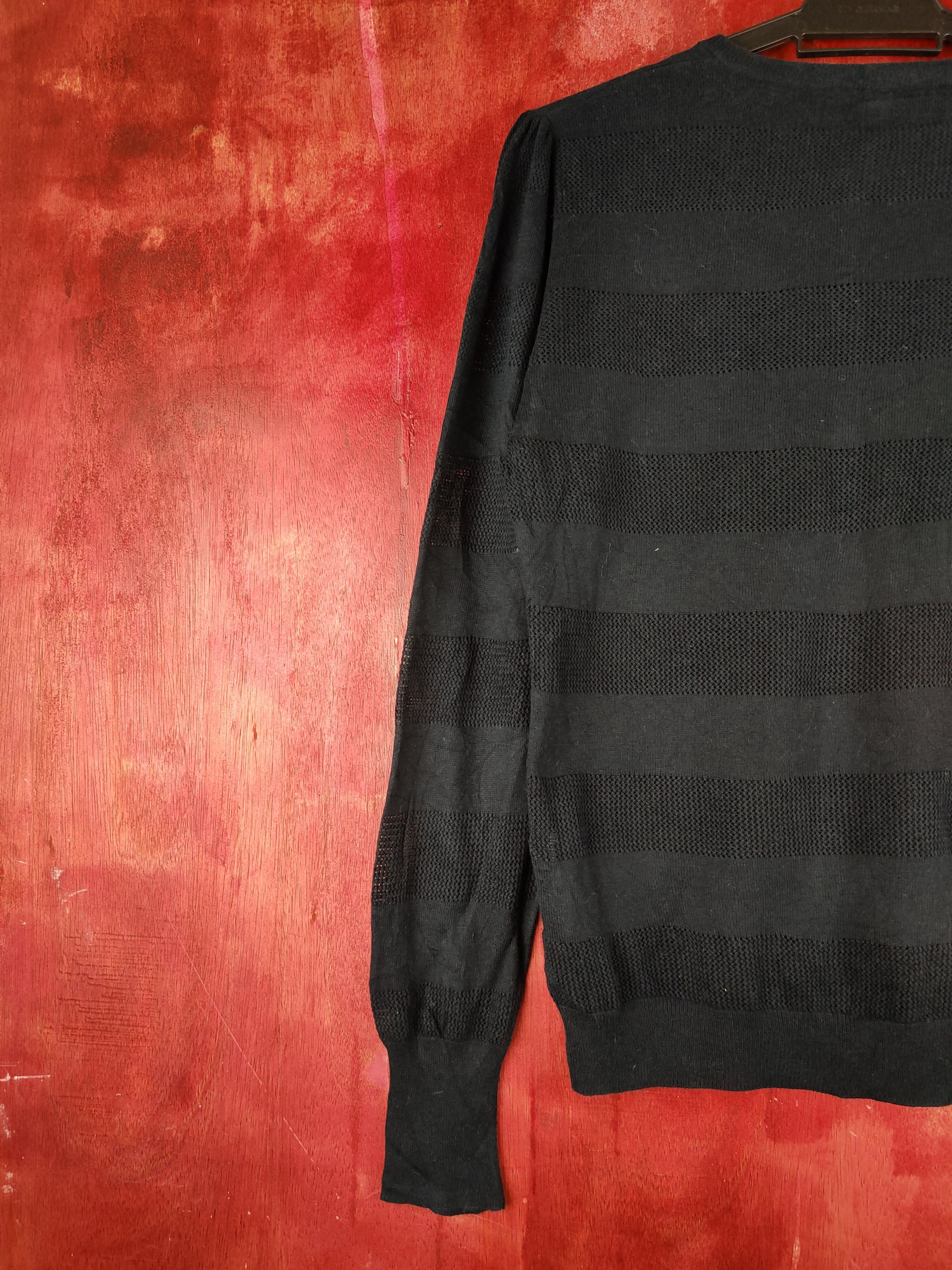 Japanese Brand × Uniqlo Uniqlo Navy Crochet Meshnet Knitwear Cardigan #S1163 Size M / US 6-8 / IT 42-44 - 8 Thumbnail