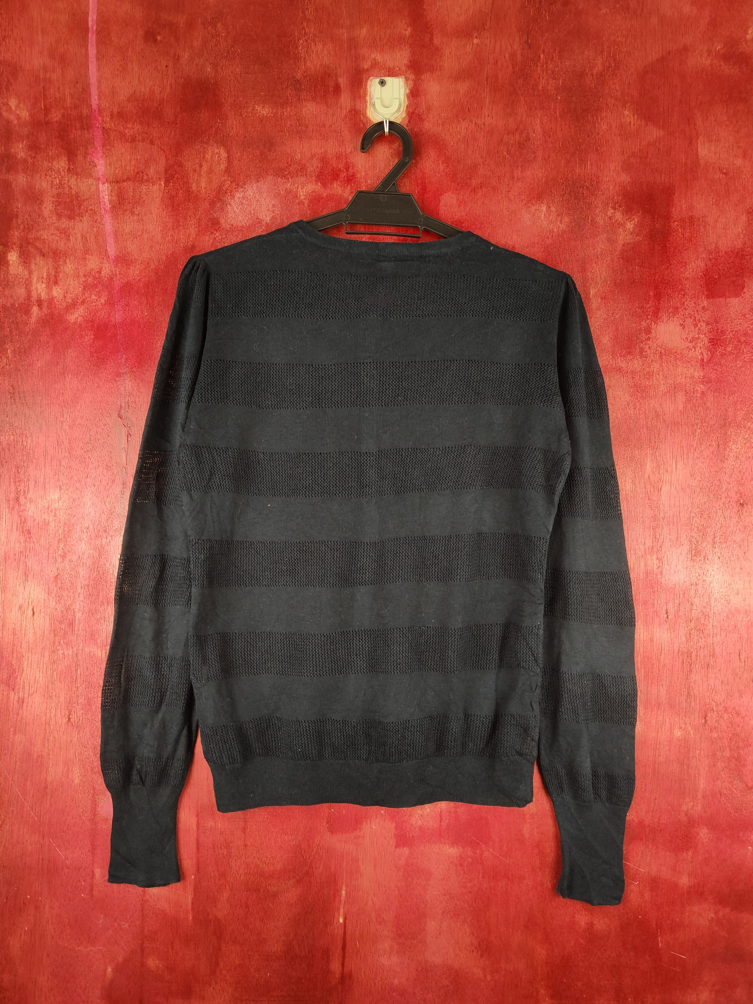 Japanese Brand × Uniqlo Uniqlo Navy Crochet Meshnet Knitwear Cardigan #S1163 Size M / US 6-8 / IT 42-44 - 7 Thumbnail