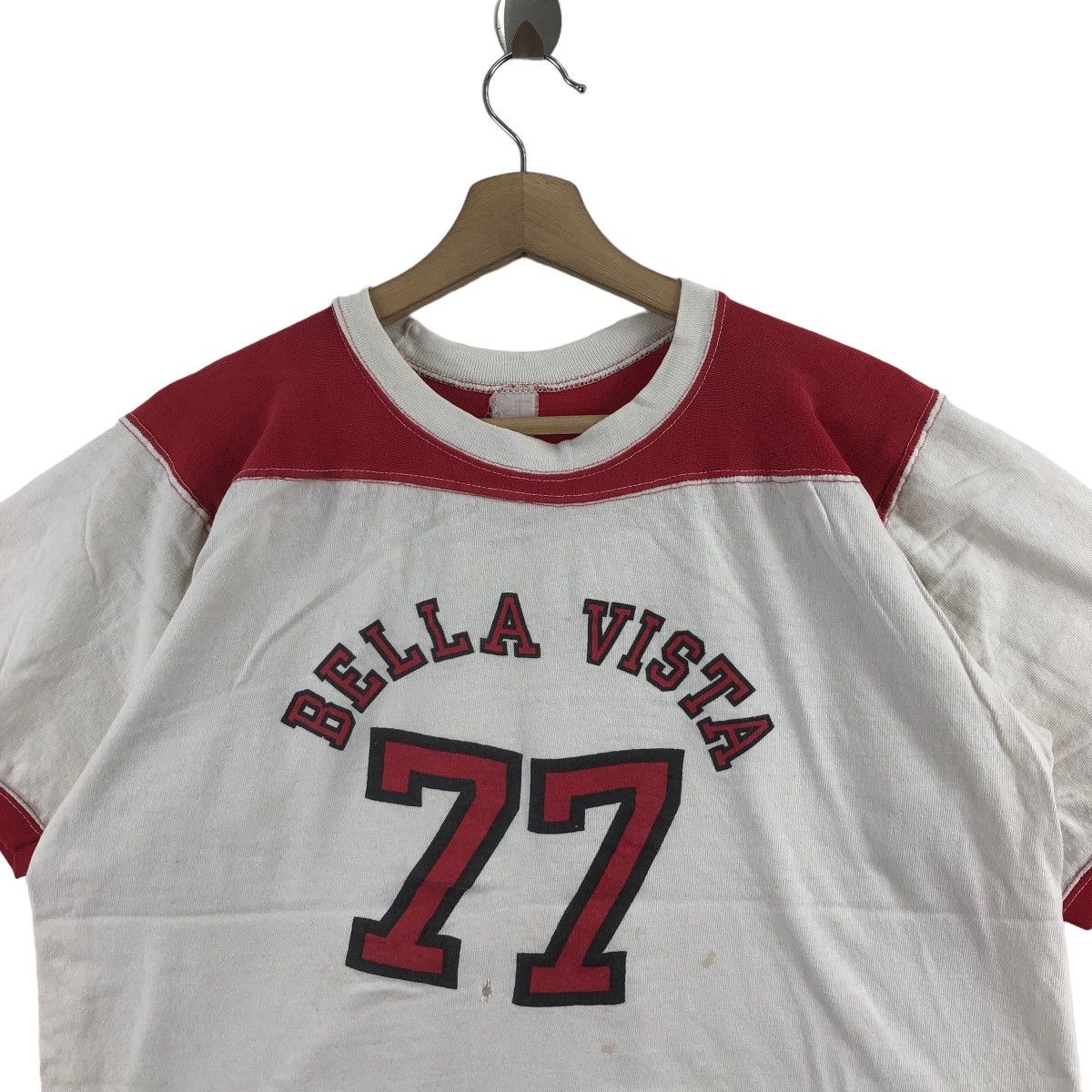 Vintage Vintage 70s BELLA VISTA 77 T-Shirt Ringer Vintage Clothing Size US L / EU 52-54 / 3 - 2 Thumbnail