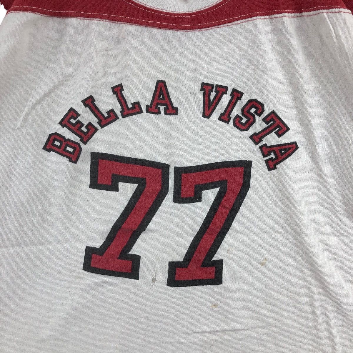 Vintage Vintage 70s BELLA VISTA 77 T-Shirt Ringer Vintage Clothing Size US L / EU 52-54 / 3 - 3 Thumbnail