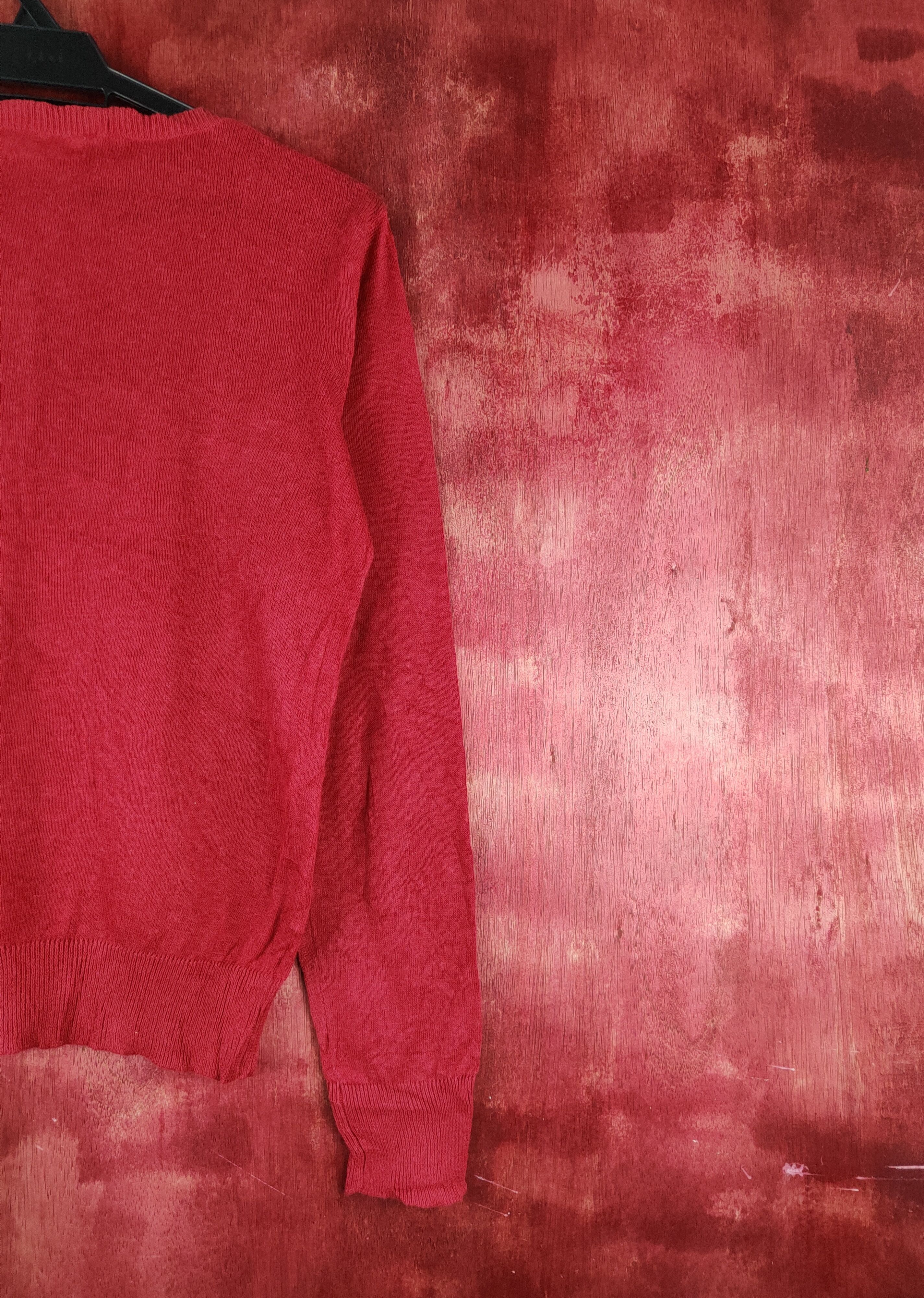 Japanese Brand Cewo Red Knitwear Cardigan #S1160 Size S / US 4 / IT 40 - 9 Thumbnail