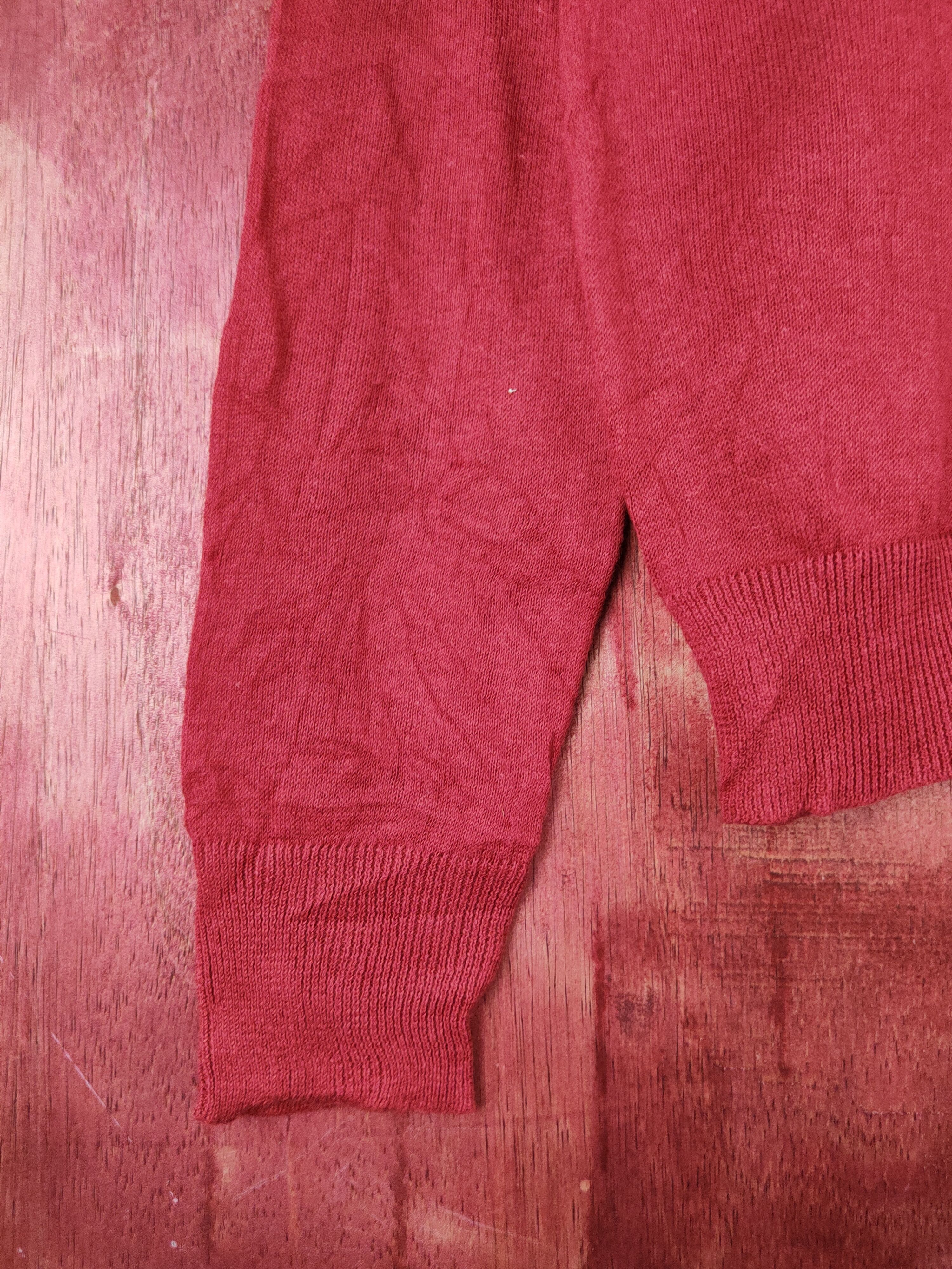 Japanese Brand Cewo Red Knitwear Cardigan #S1160 Size S / US 4 / IT 40 - 4 Thumbnail