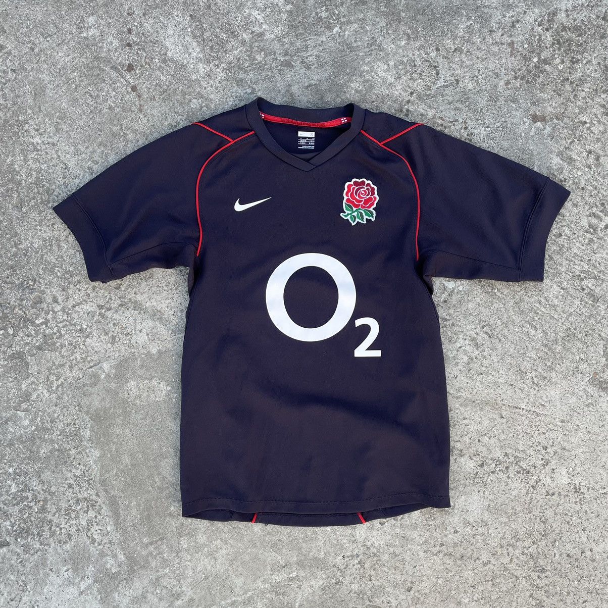 Nike Vintage Nike O2 England Logo Rugby 🏉 90s Y2K USA Size US S / EU 44-46 / 1 - 1 Thumbnail