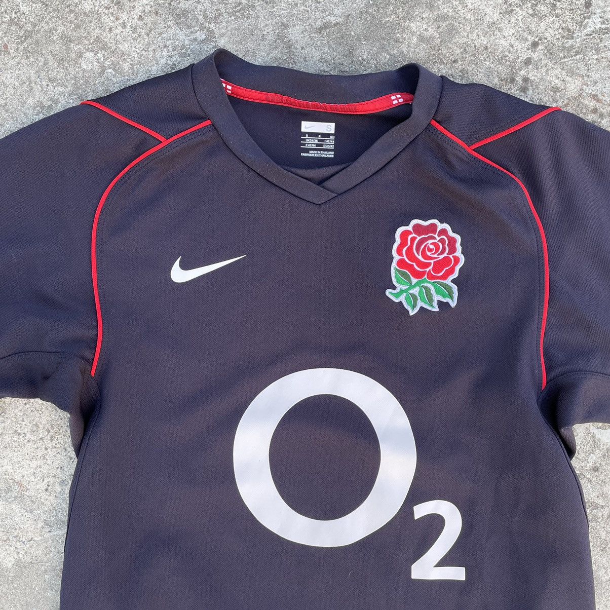 Nike Vintage Nike O2 England Logo Rugby 🏉 90s Y2K USA Size US S / EU 44-46 / 1 - 3 Thumbnail