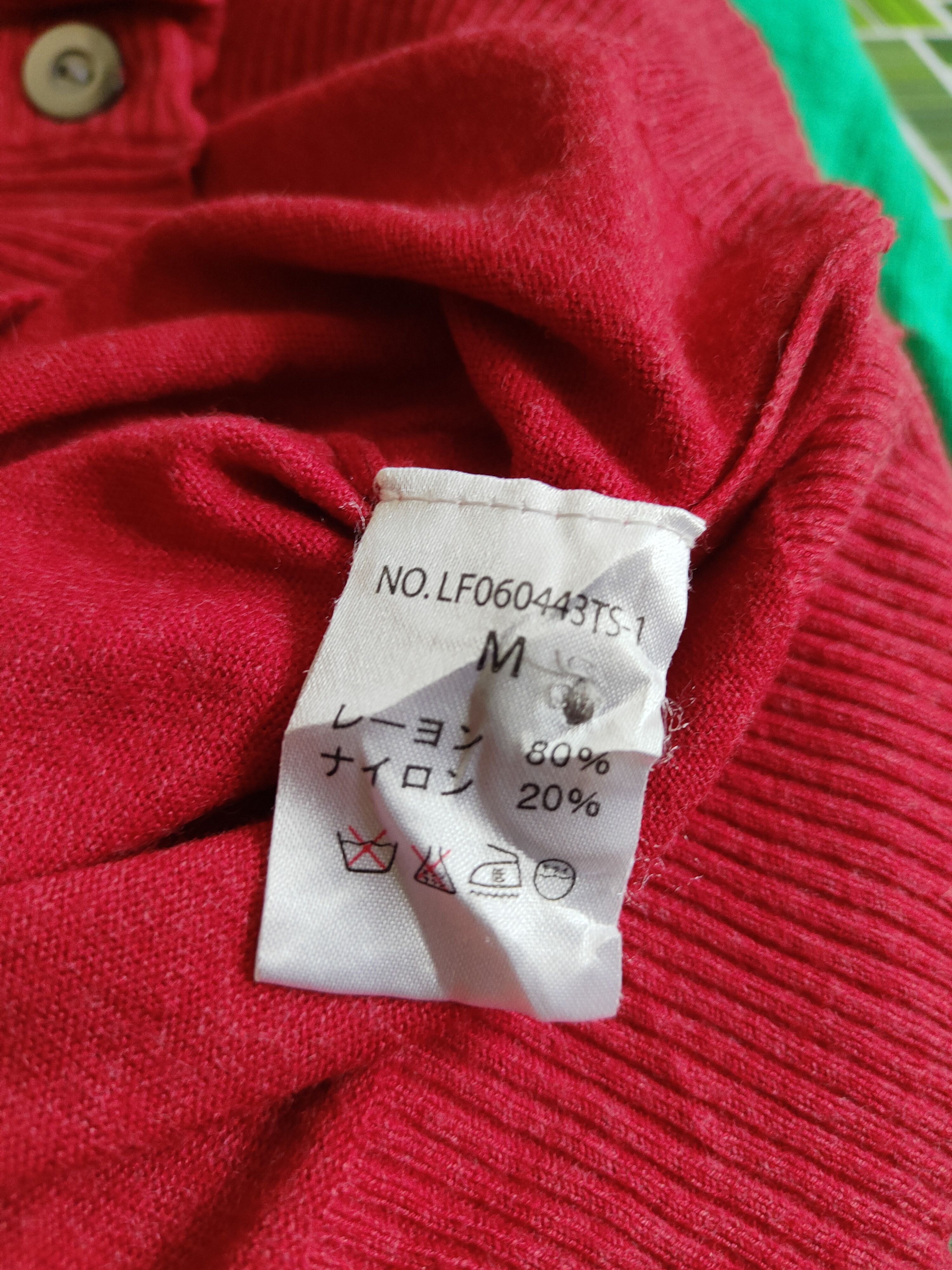 Japanese Brand × LOWRYS FARM Lowrys Farm Red Knitwear Cardigan #S1155 Size M / US 6-8 / IT 42-44 - 10 Thumbnail