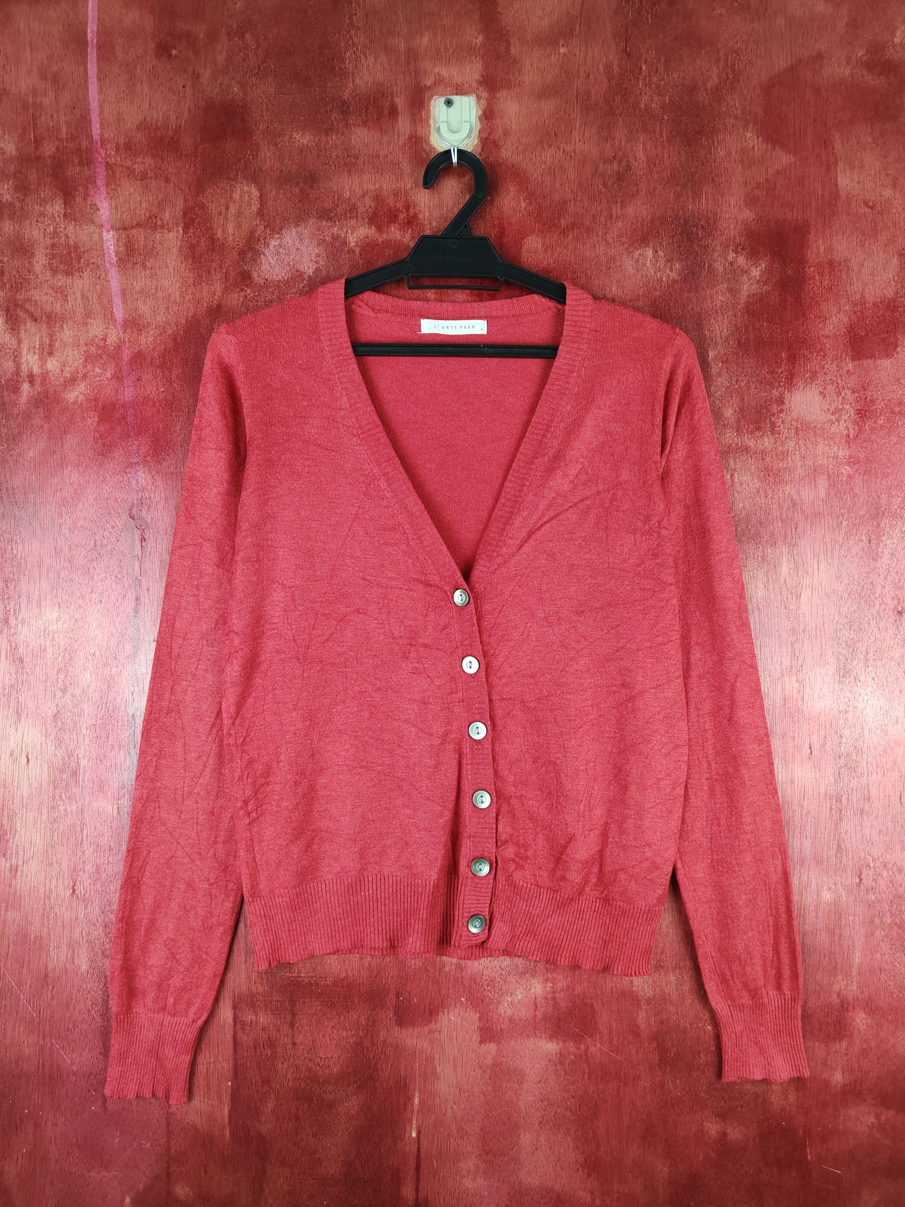 Lowrys Farm Red Knitwear Cardigan #S1155