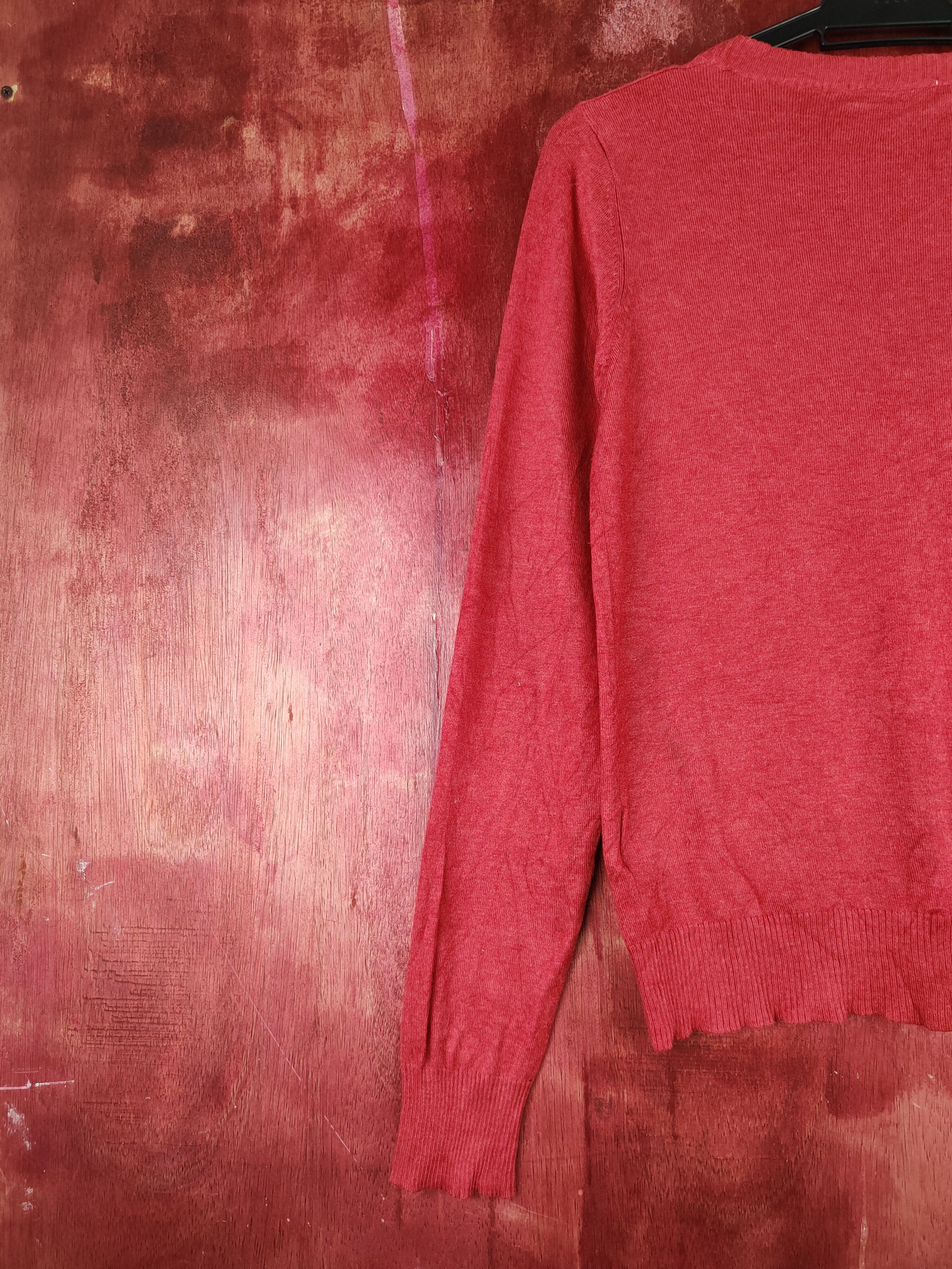 Japanese Brand × LOWRYS FARM Lowrys Farm Red Knitwear Cardigan #S1155 Size M / US 6-8 / IT 42-44 - 8 Thumbnail