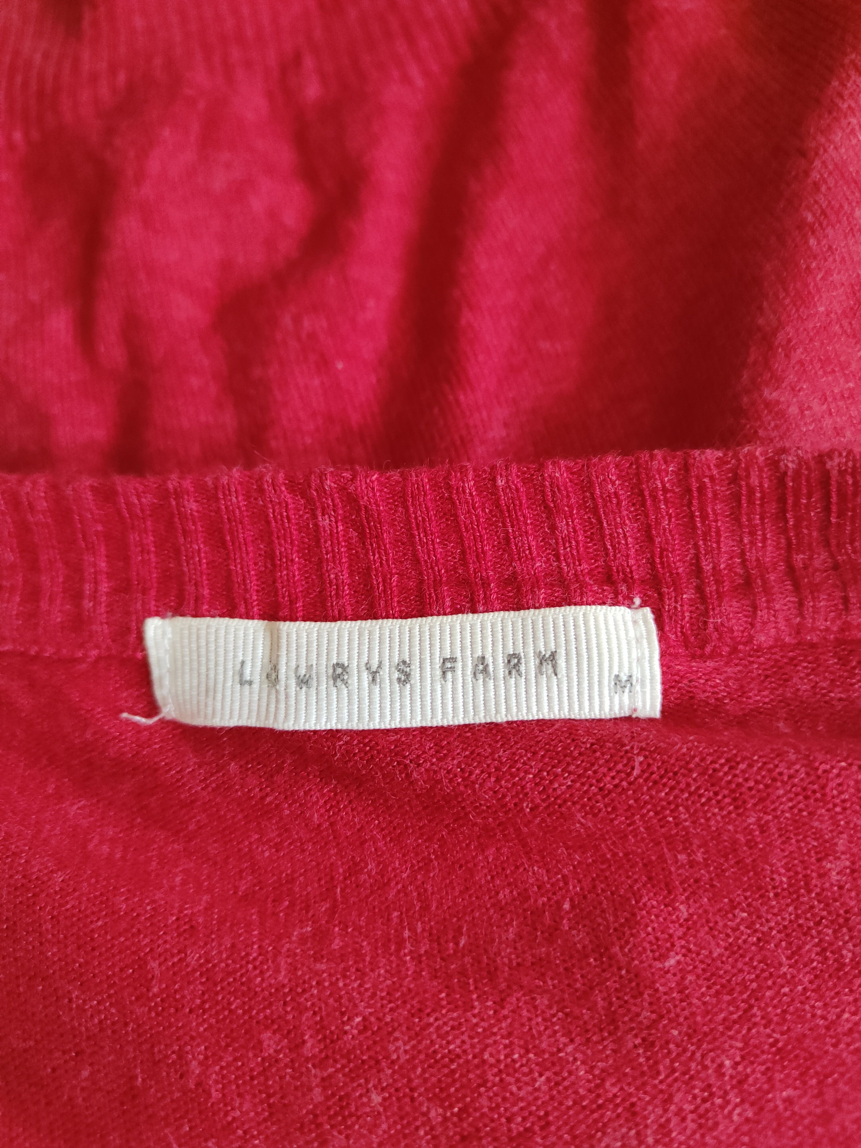 Japanese Brand × LOWRYS FARM Lowrys Farm Red Knitwear Cardigan #S1155 Size M / US 6-8 / IT 42-44 - 11 Thumbnail