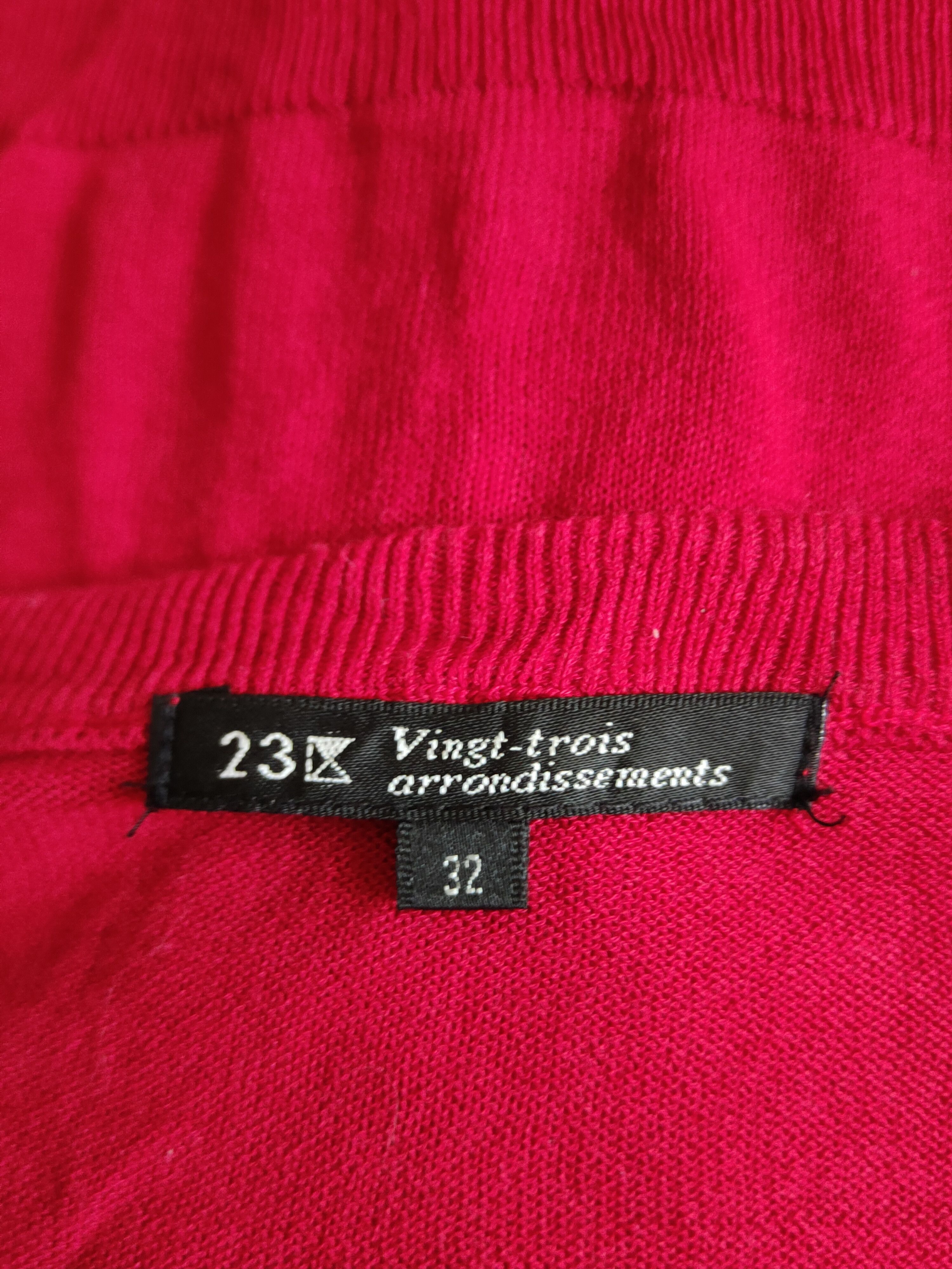 Japanese Brand Vingt-trois Red Knitwear Cardigan #S1250 Size S / US 4 / IT 40 - 11 Thumbnail