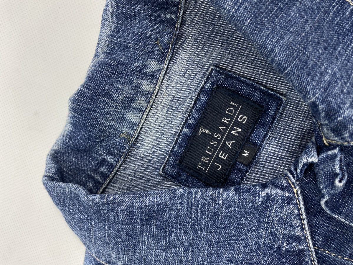 Trussardi 🔥LASTDROP🔥 Jeans Italian Denim Luxury Trucker Jacket Size US M / EU 48-50 / 2 - 4 Thumbnail