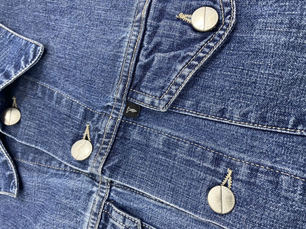 Trussardi 🔥LASTDROP🔥 Jeans Italian Denim Luxury Trucker Jacket Size US M / EU 48-50 / 2 - 2 Thumbnail