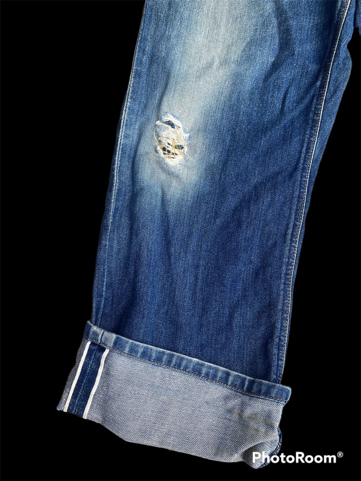 Lee 🔥Vintage🔥Lee Cowboy Selvedge Buttoned distressed Size US 30 / EU 46 - 12 Thumbnail