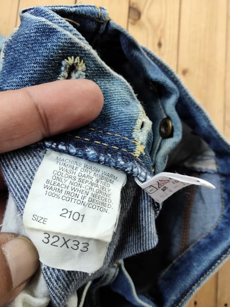 Lee 🔥Vintage🔥Lee Cowboy Selvedge Buttoned distressed Size US 30 / EU 46 - 17 Thumbnail