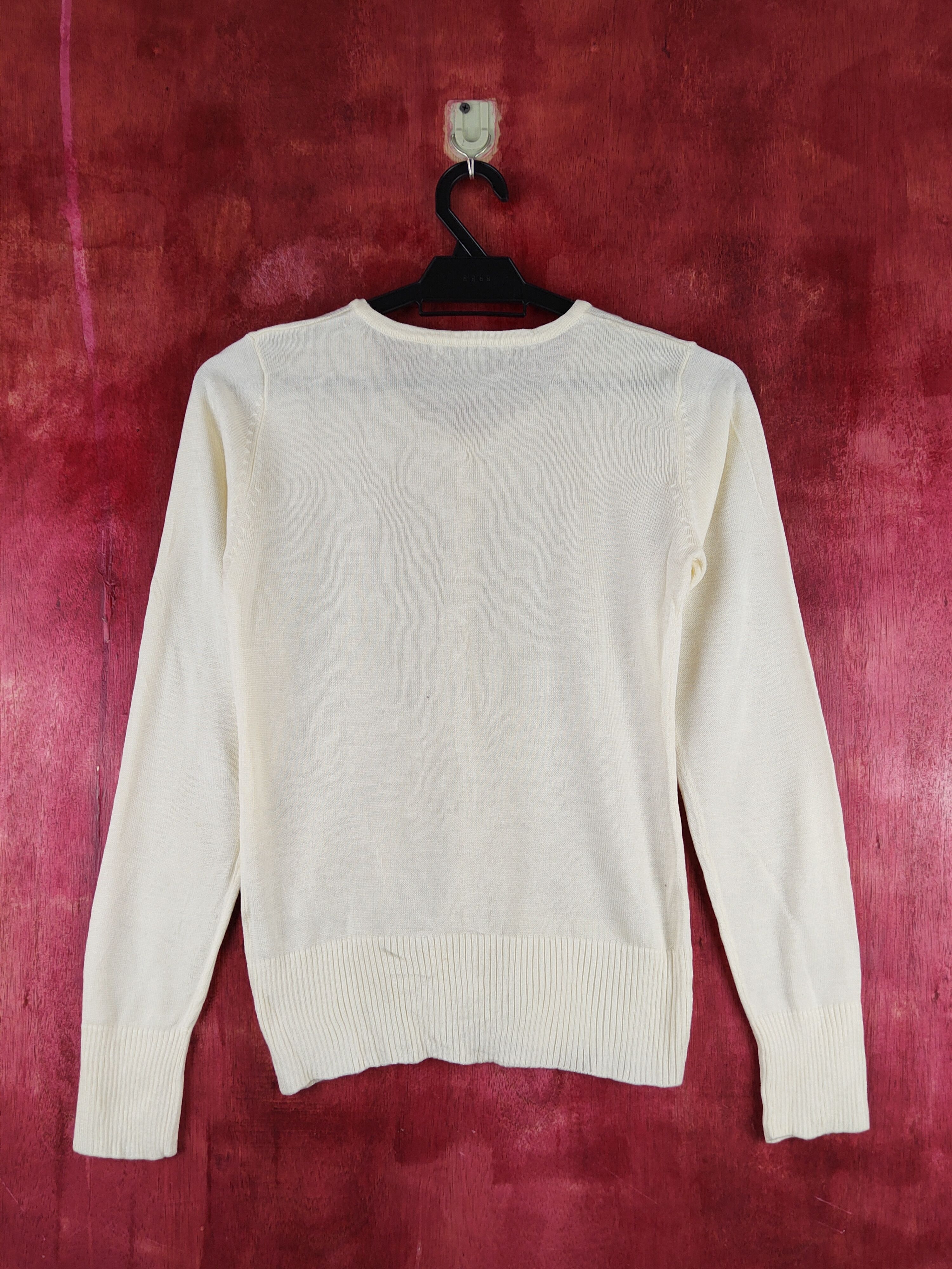 Japanese Brand Know Beans Light Yellow Knitwear Cardigan #S1248 Size S / US 4 / IT 40 - 7 Thumbnail