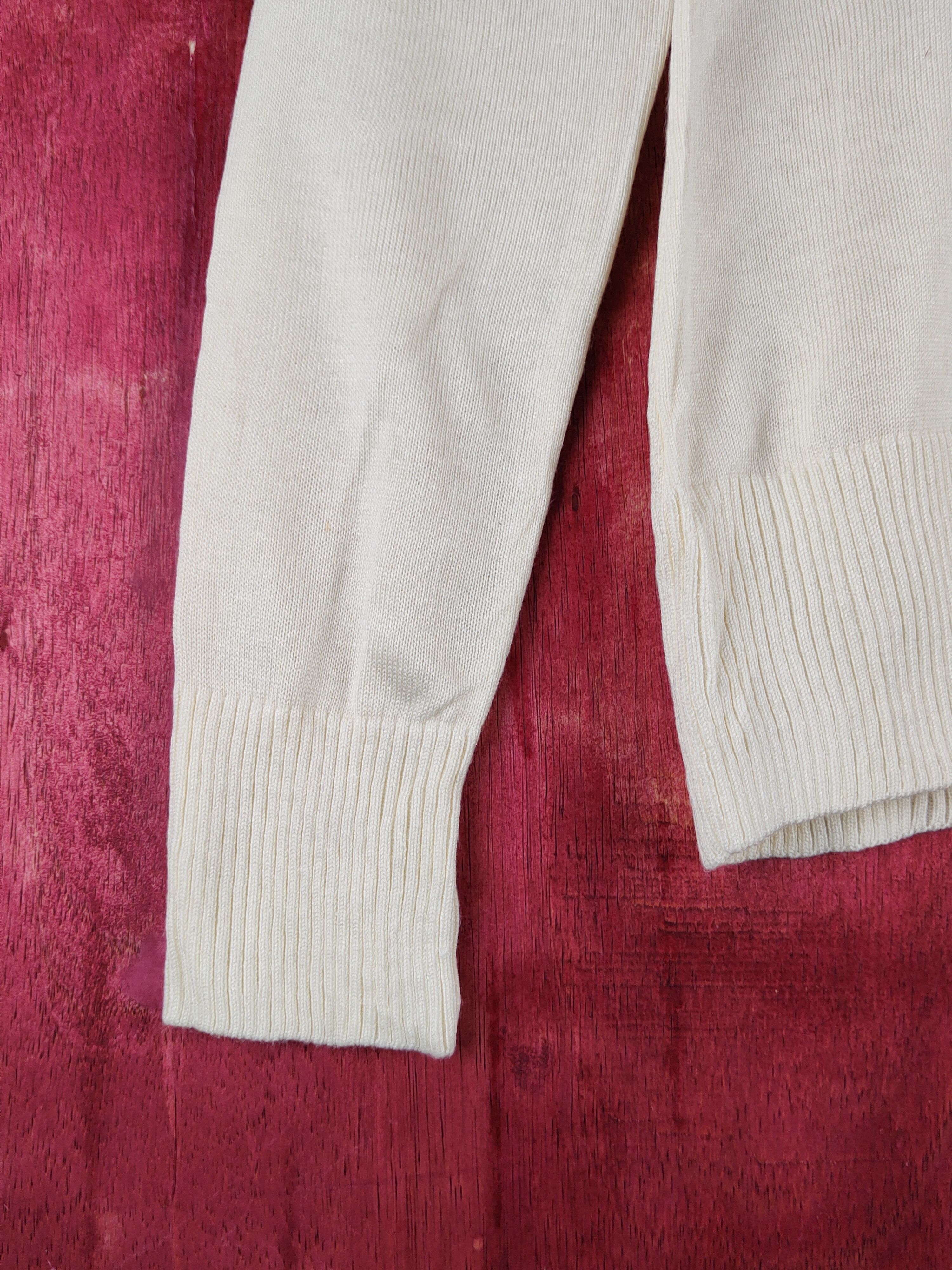 Japanese Brand Know Beans Light Yellow Knitwear Cardigan #S1248 Size S / US 4 / IT 40 - 4 Thumbnail