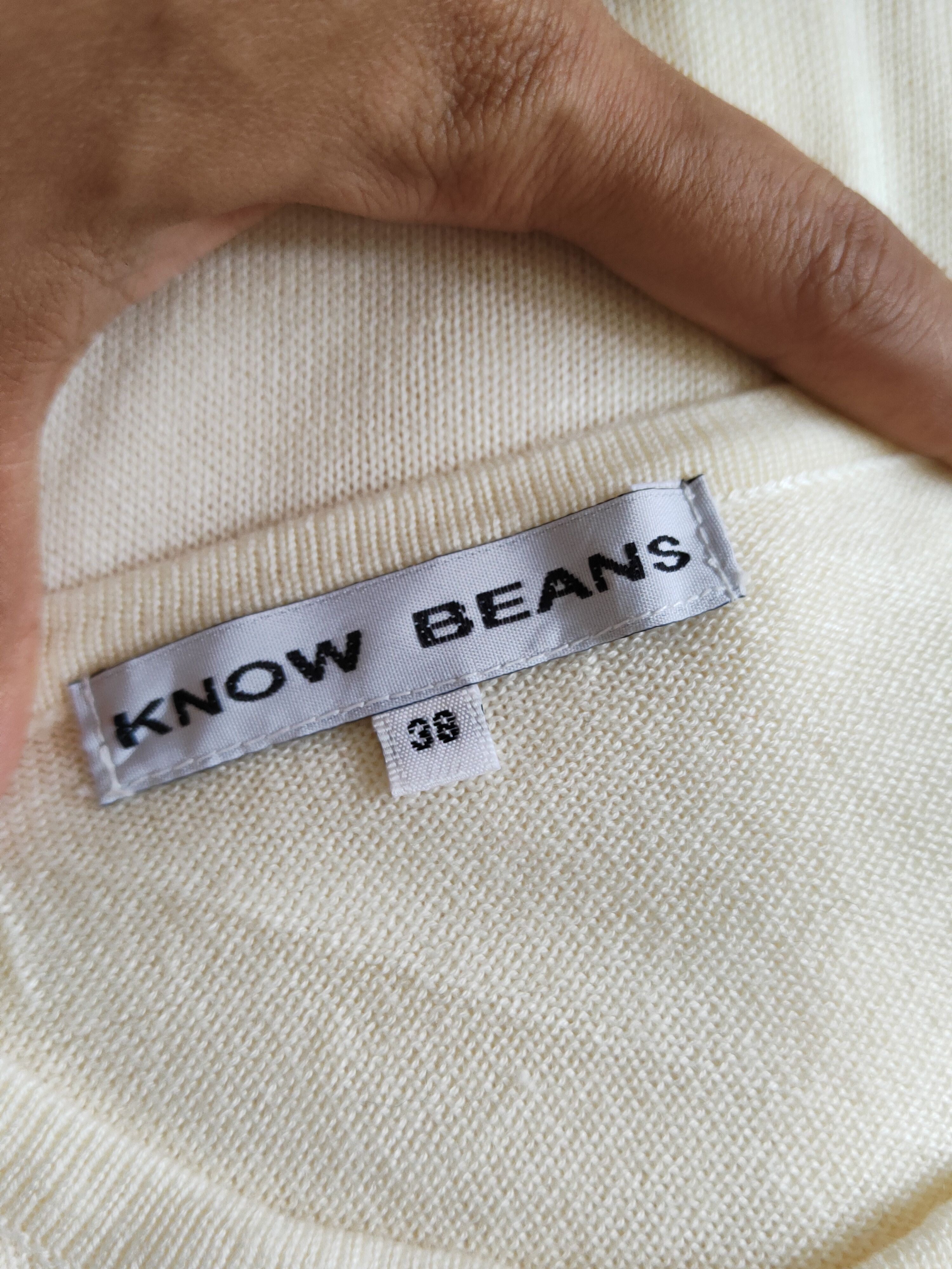 Japanese Brand Know Beans Light Yellow Knitwear Cardigan #S1248 Size S / US 4 / IT 40 - 11 Thumbnail
