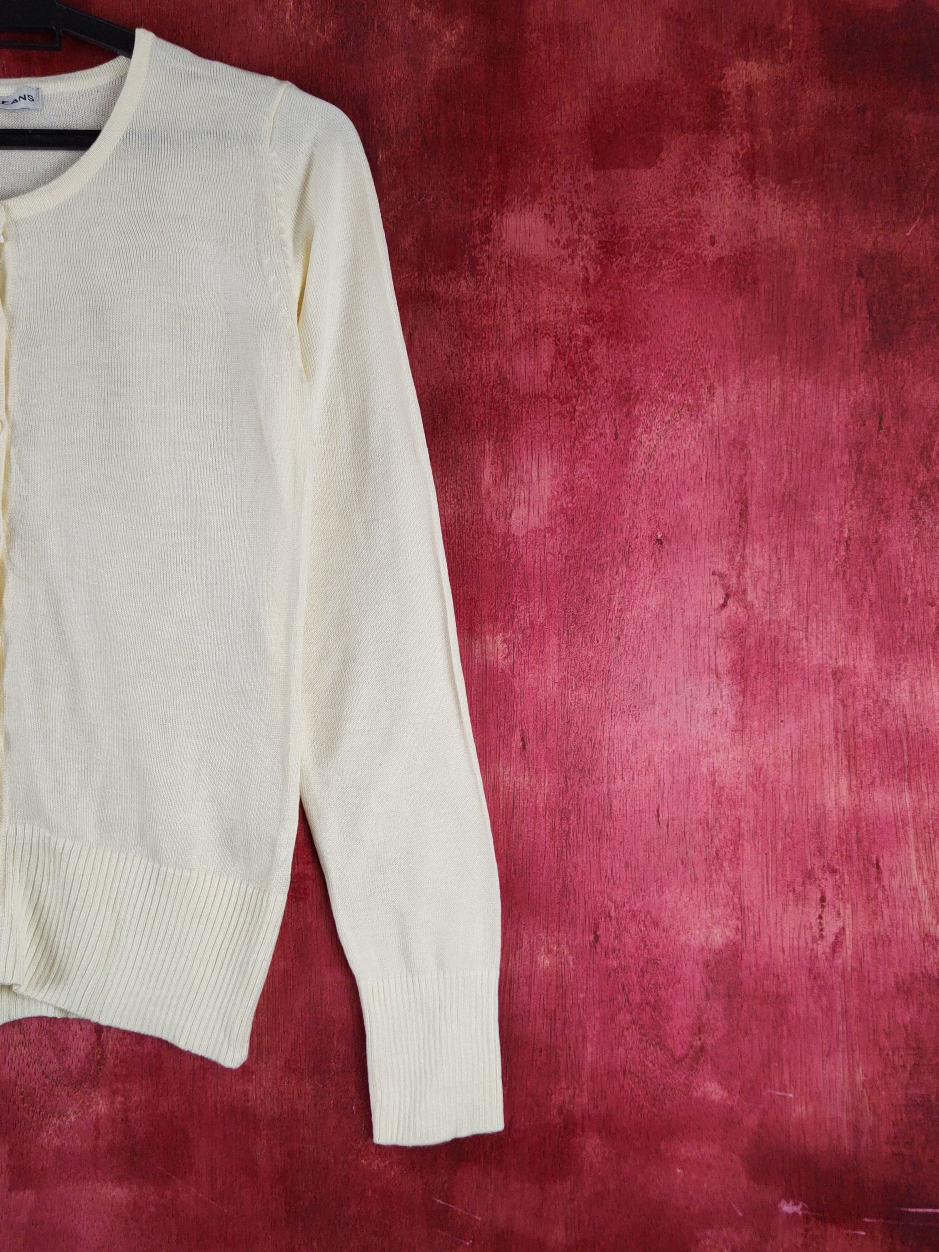 Japanese Brand Know Beans Light Yellow Knitwear Cardigan #S1248 Size S / US 4 / IT 40 - 5 Thumbnail