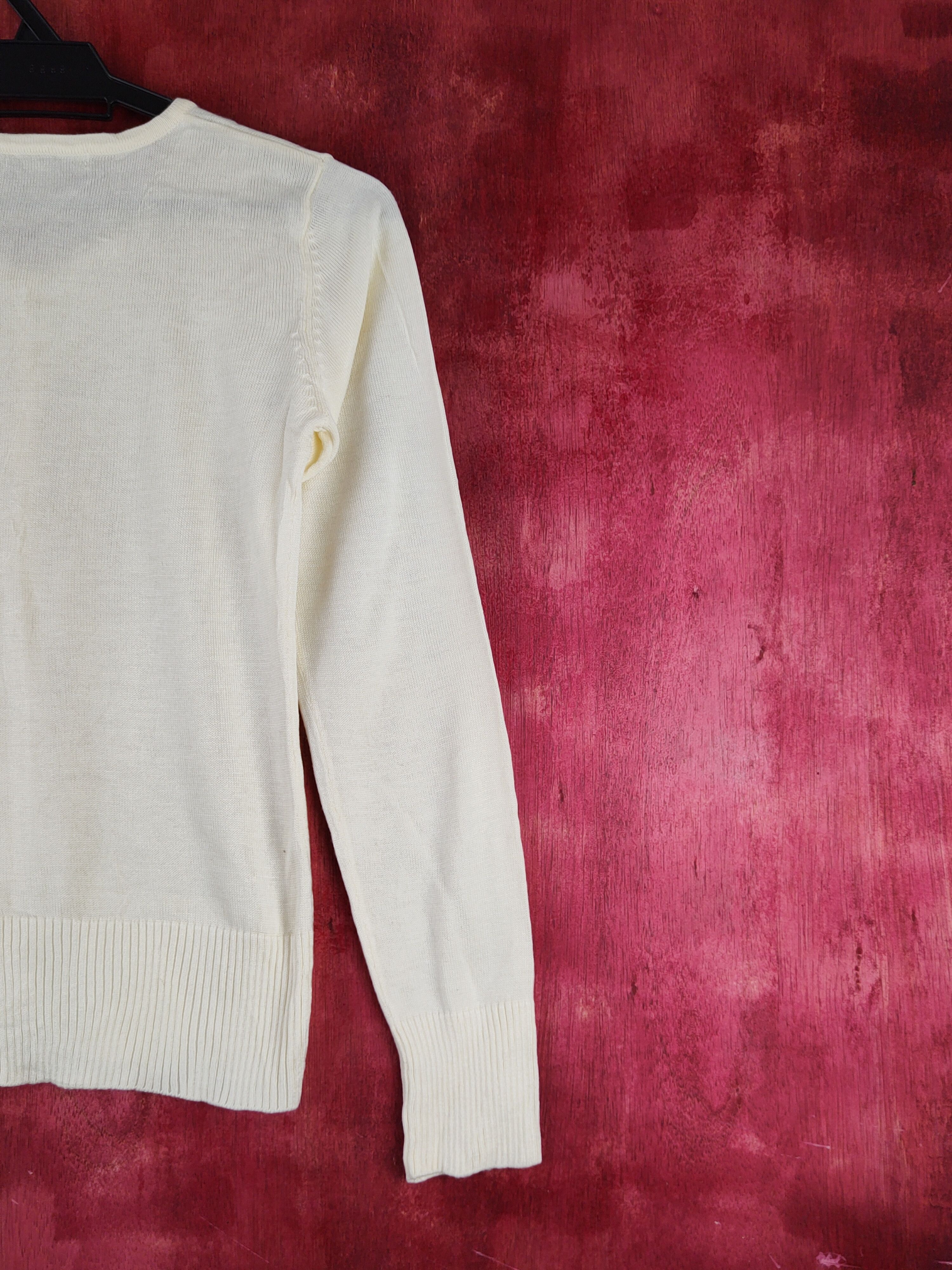 Japanese Brand Know Beans Light Yellow Knitwear Cardigan #S1248 Size S / US 4 / IT 40 - 9 Thumbnail
