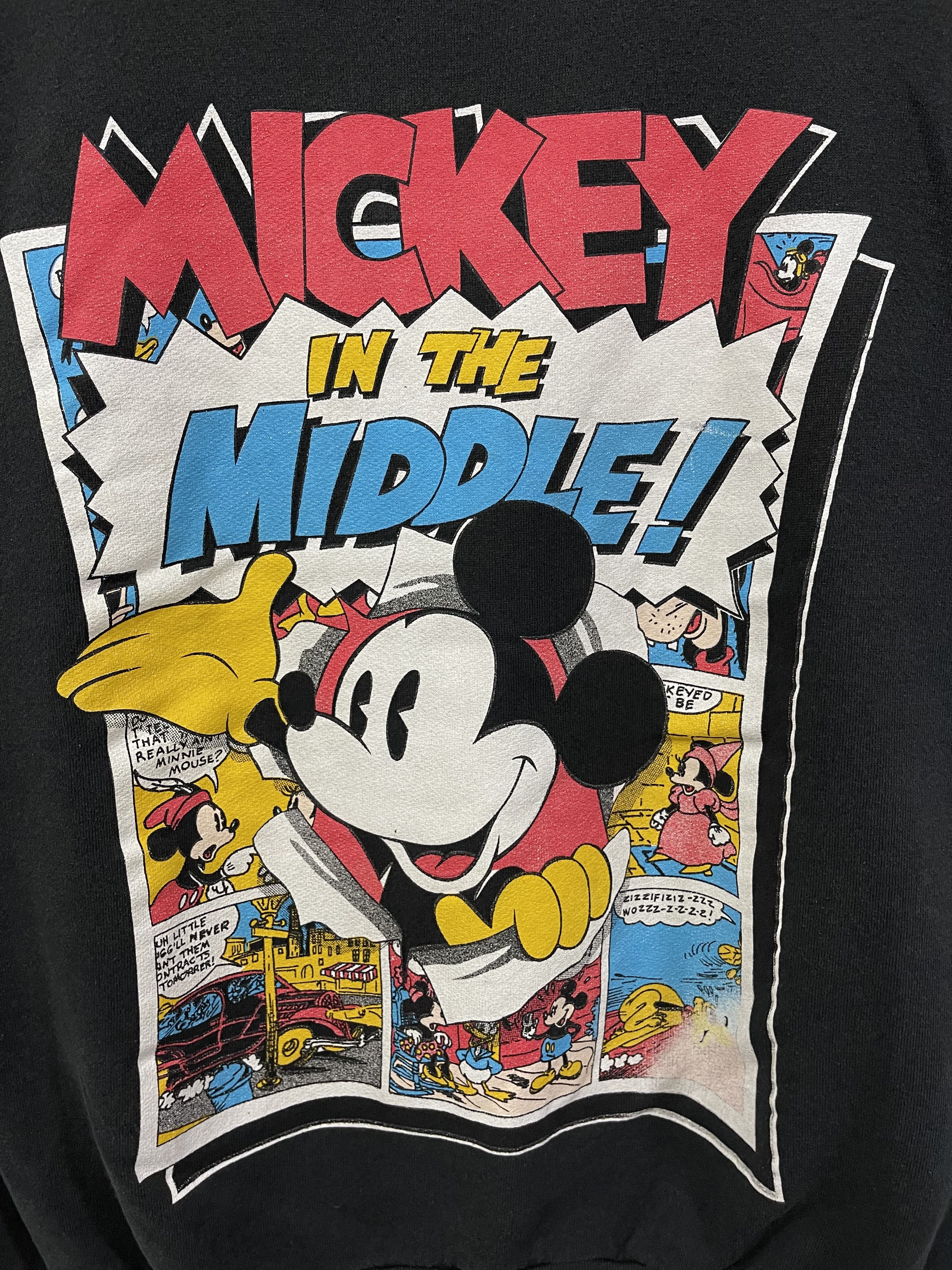 Cartoon Network 90s Disney Mickey In The Middle Character Promo Big Logo Size US L / EU 52-54 / 3 - 2 Thumbnail
