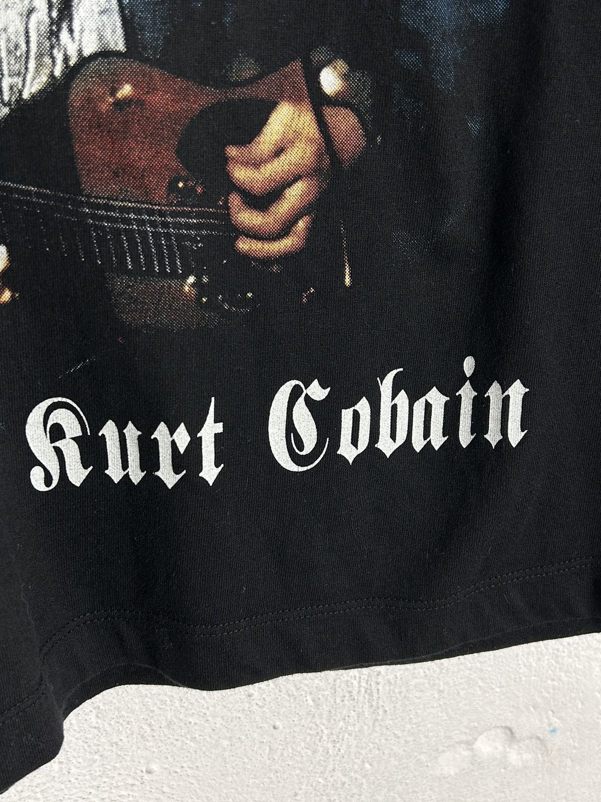 Band Tees Vintage Nirvana Kurt Cobain Bootleg T-Shirt In Black Size US S / EU 44-46 / 1 - 3 Thumbnail