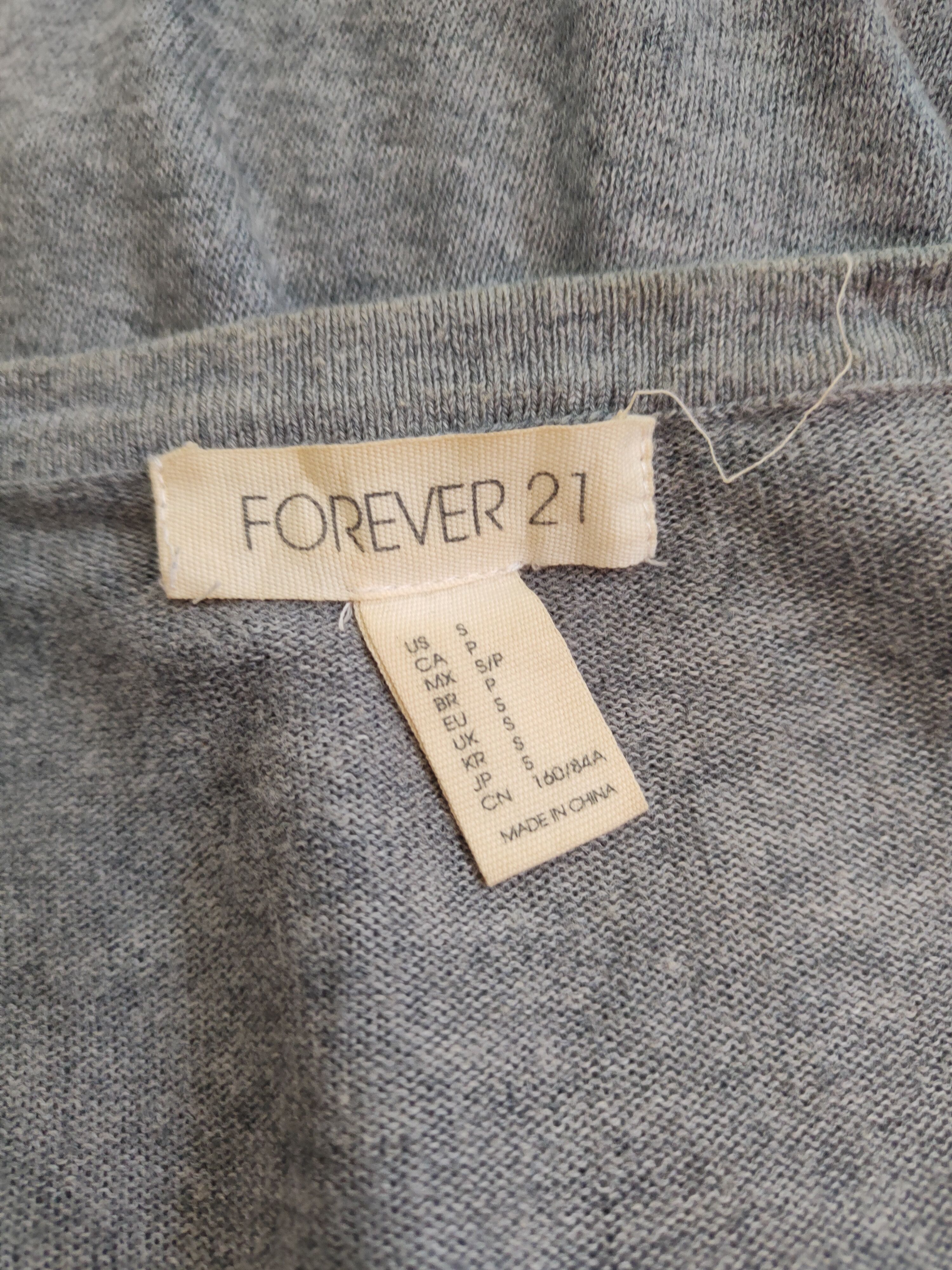 Forever 21 × Japanese Brand Forever 21 Gray Knitwear Cardigan #S1244 Size US S / EU 44-46 / 1 - 11 Thumbnail