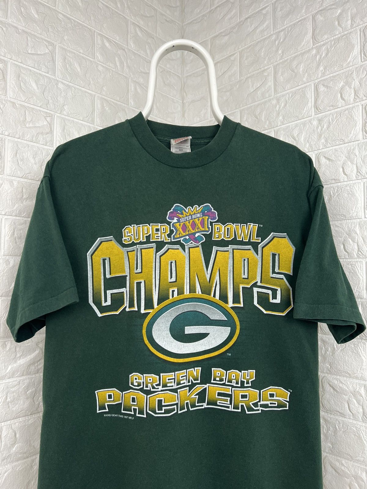 NFL × Vintage Vintage Super Bowl Champs Green Bay Packers Size US XL / EU 56 / 4 - 2 Thumbnail