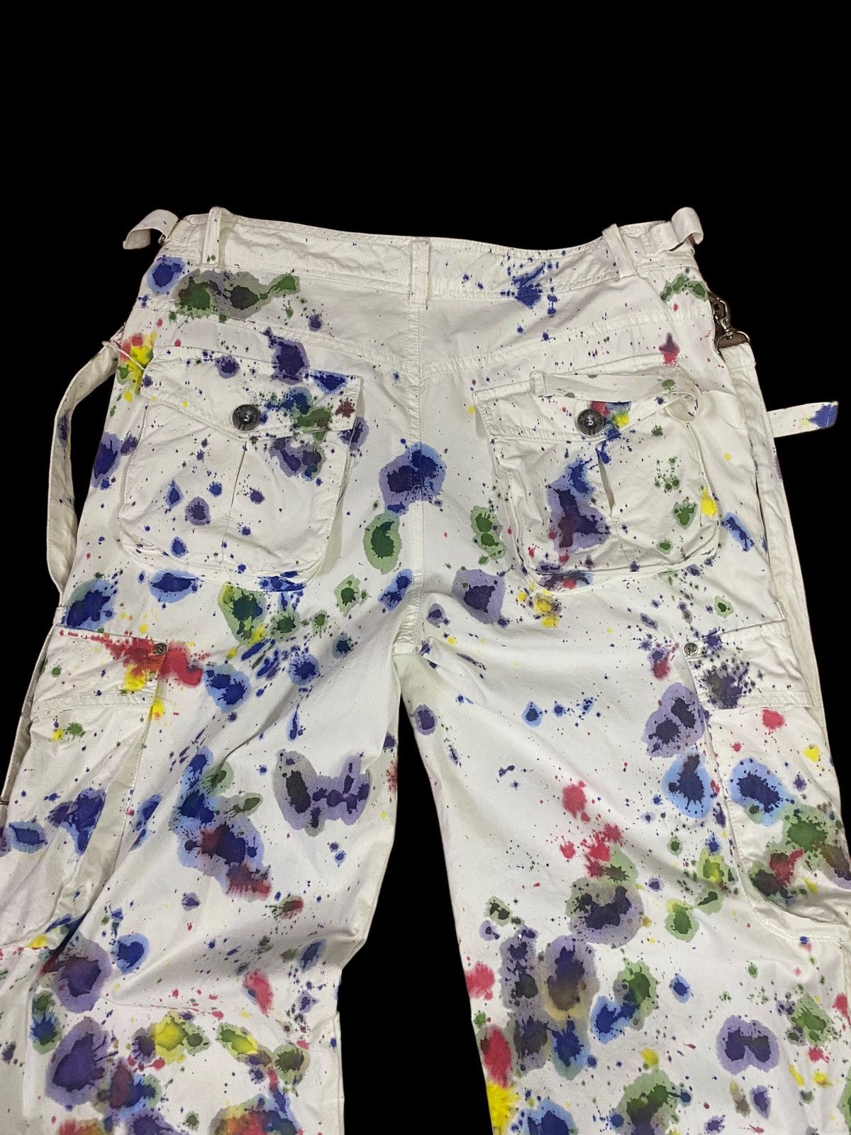 Seditionaries ⚡️⚡️Paint Splash 💦 Parachute Bondage Pants Size US 32 / EU 48 - 9 Thumbnail