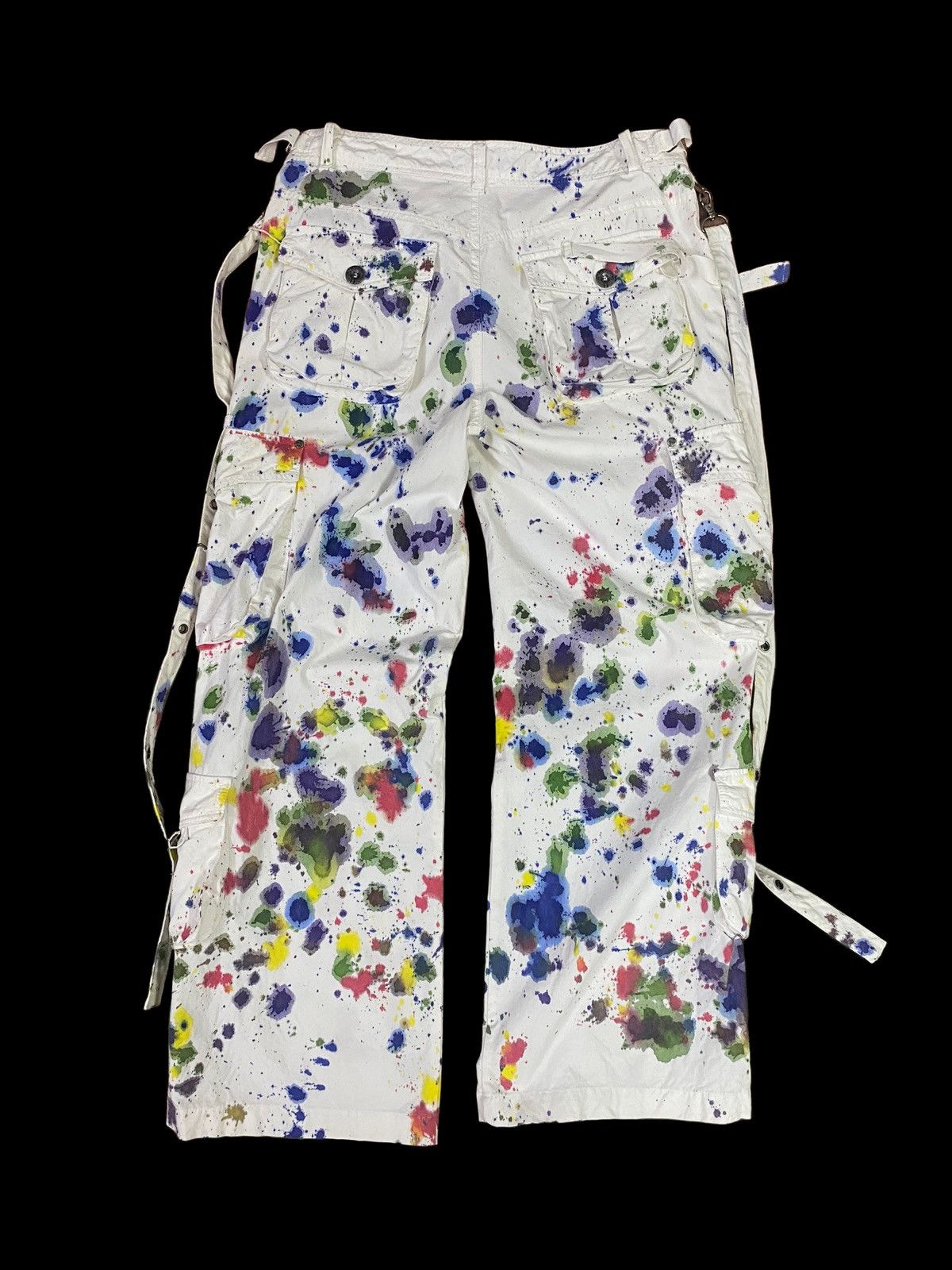 Seditionaries ⚡️⚡️Paint Splash 💦 Parachute Bondage Pants Size US 32 / EU 48 - 3 Thumbnail