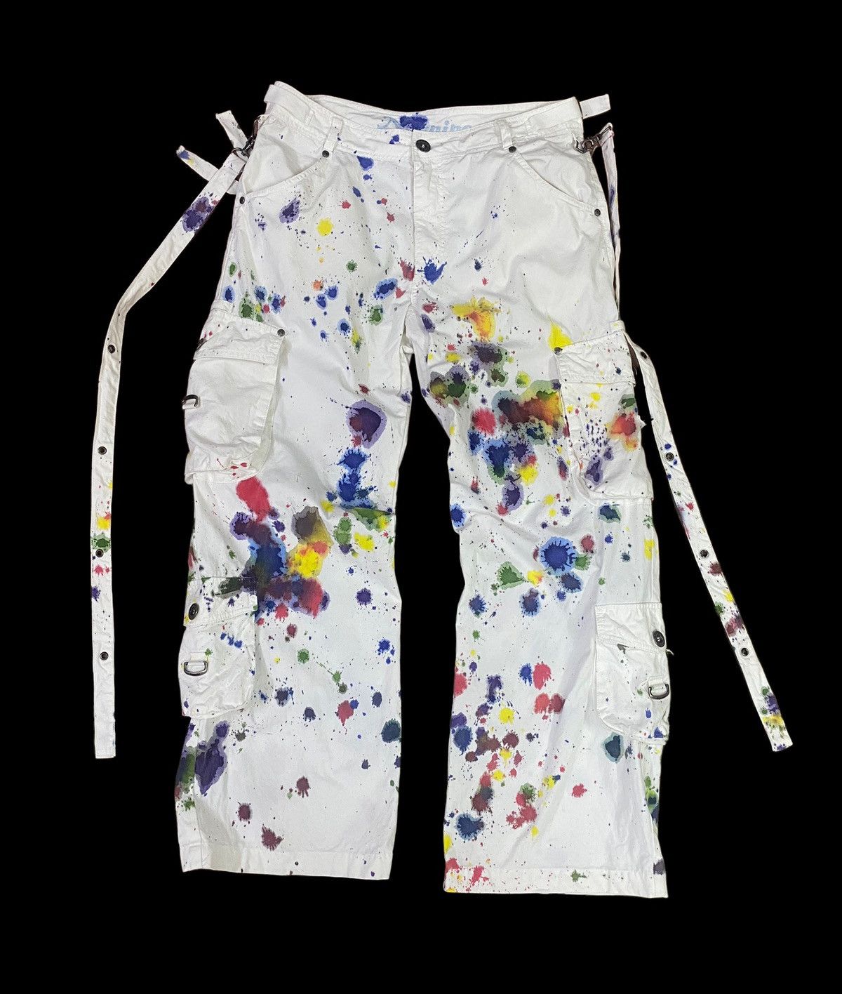 Seditionaries ⚡️⚡️Paint Splash 💦 Parachute Bondage Pants Size US 32 / EU 48 - 1 Thumbnail