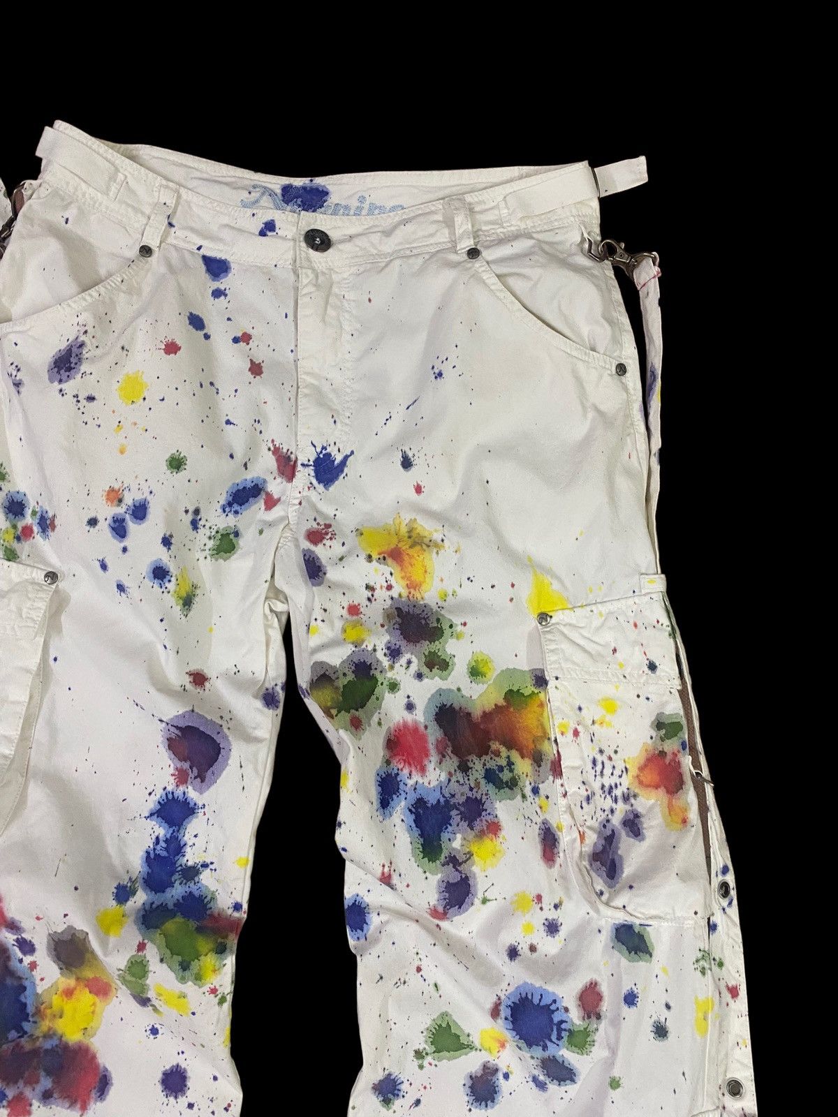 Seditionaries ⚡️⚡️Paint Splash 💦 Parachute Bondage Pants Size US 32 / EU 48 - 6 Thumbnail