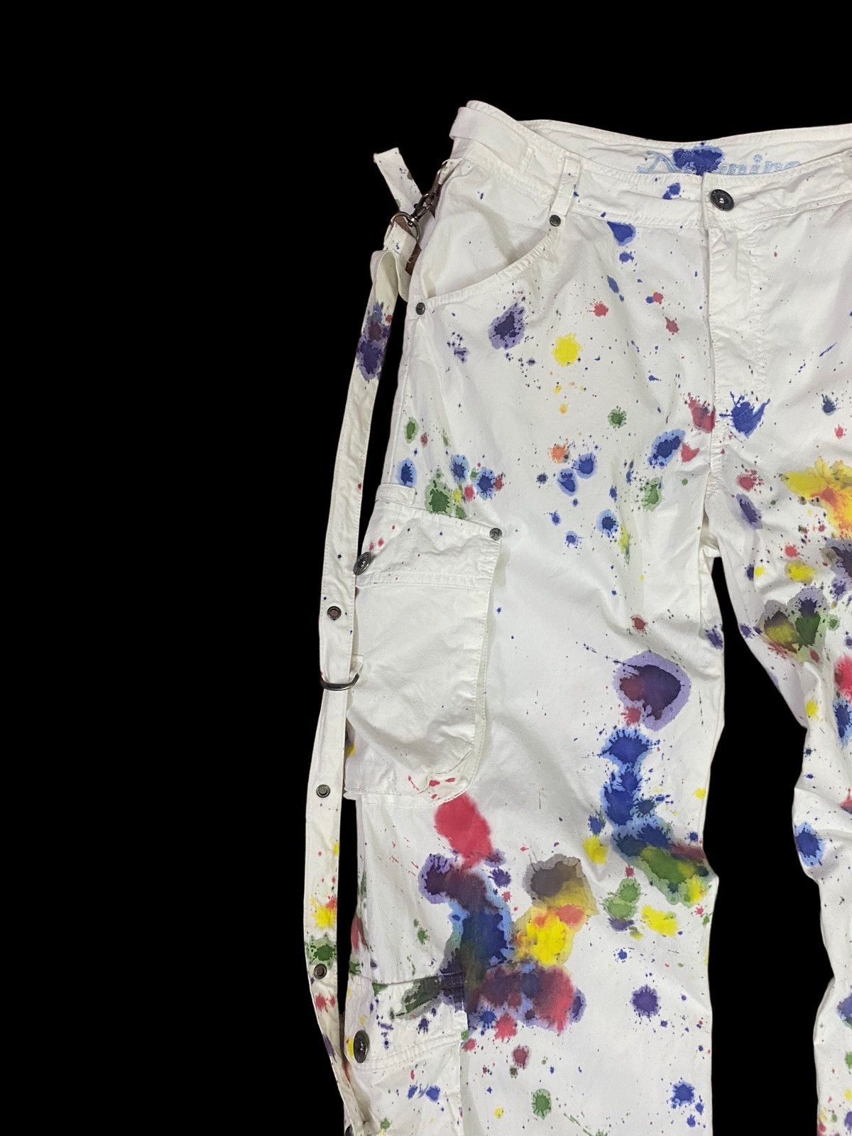 Seditionaries ⚡️⚡️Paint Splash 💦 Parachute Bondage Pants Size US 32 / EU 48 - 4 Thumbnail