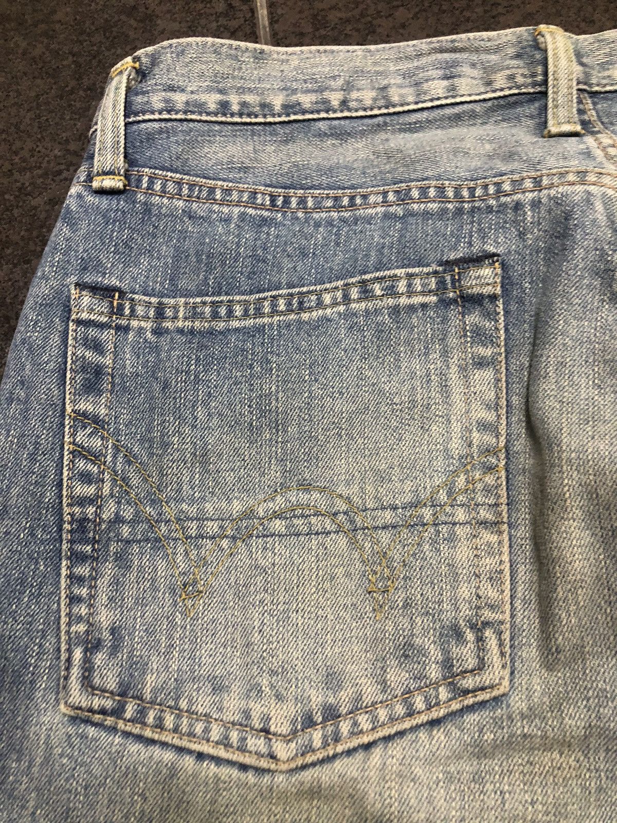Japanese Brand Vintage Edwin 505zx Stonewash Redline Selvedge Denim Size US 31 - 15 Thumbnail
