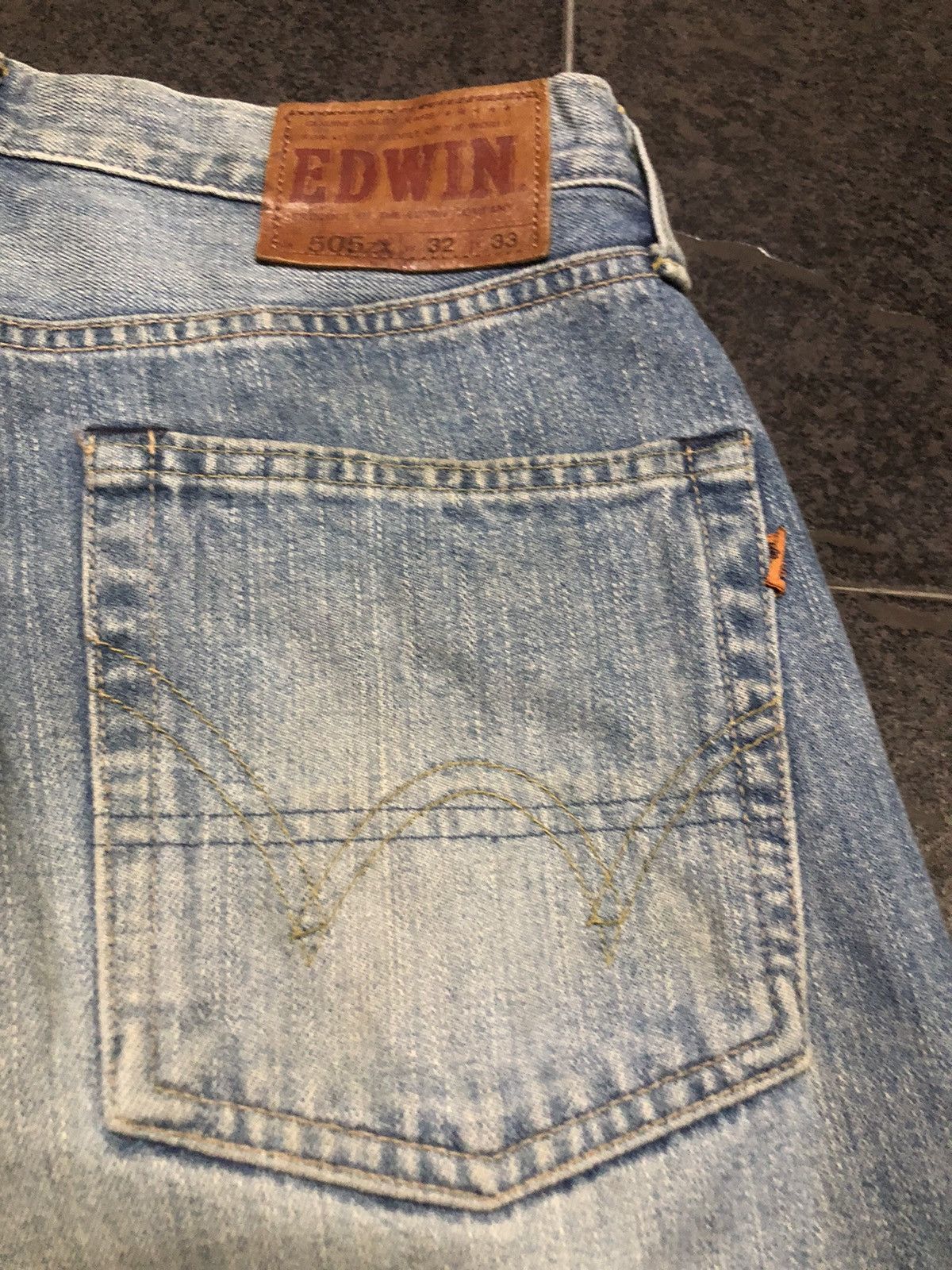 Japanese Brand Vintage Edwin 505zx Stonewash Redline Selvedge Denim Size US 31 - 16 Thumbnail