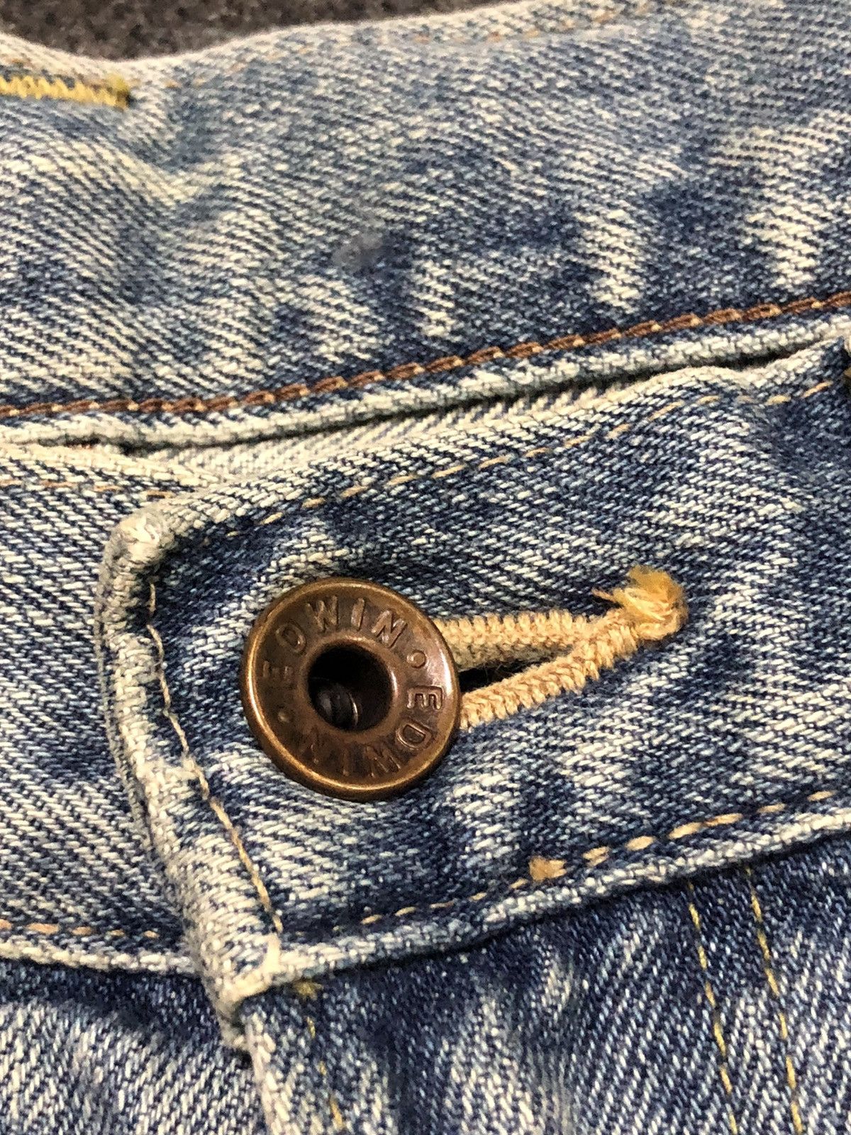 Japanese Brand Vintage Edwin 505zx Stonewash Redline Selvedge Denim Size US 31 - 11 Thumbnail