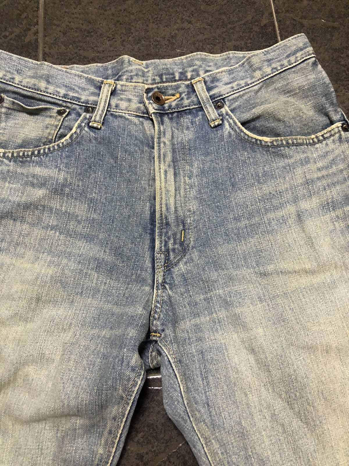 Japanese Brand Vintage Edwin 505zx Stonewash Redline Selvedge Denim Size US 31 - 7 Thumbnail