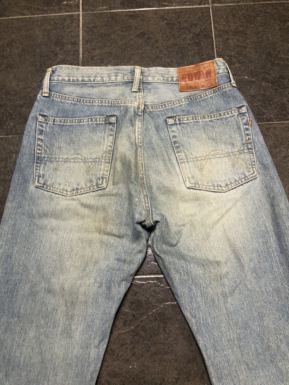 Japanese Brand Vintage Edwin 505zx Stonewash Redline Selvedge Denim Size US 31 - 14 Thumbnail