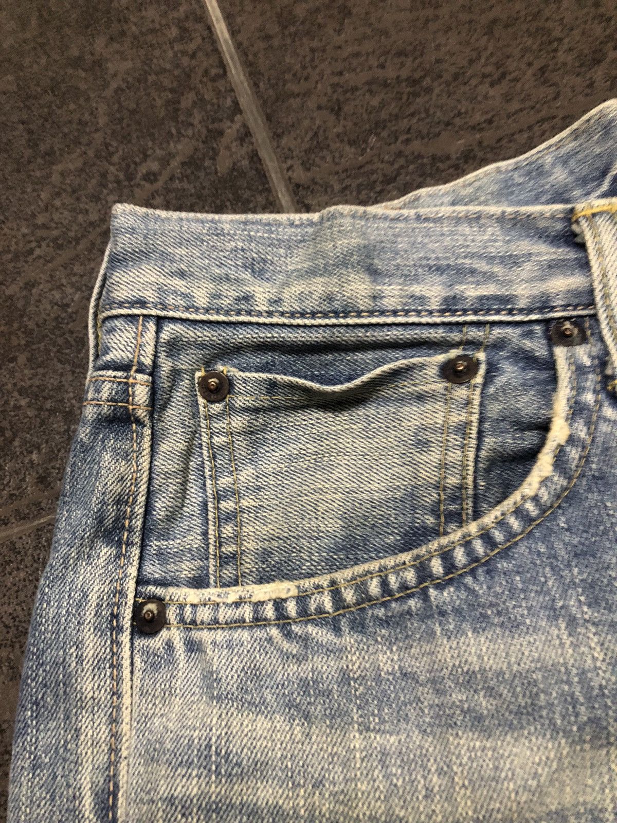 Japanese Brand Vintage Edwin 505zx Stonewash Redline Selvedge Denim Size US 31 - 8 Thumbnail