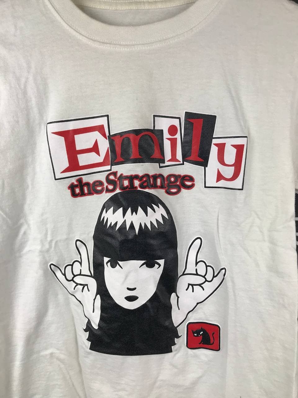 Anime Vtg Emily The Strange Anime Manga Cartoon Crop Tee Size US XS / EU 42 / 0 - 2 Thumbnail