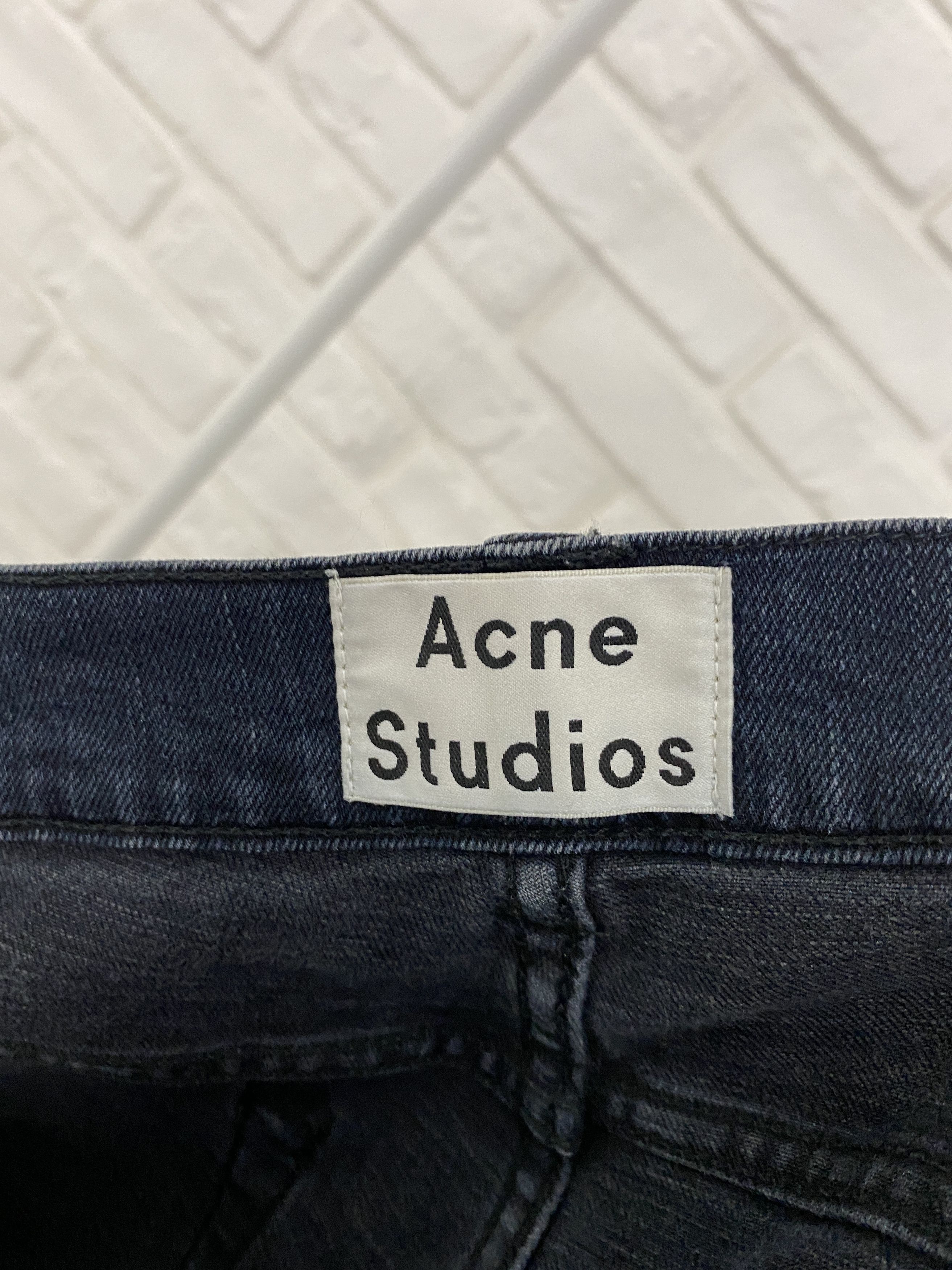 Acne Studios Acne Studios Ace Blue/Black Denim Pants Jeans Skinny 29/32 Size 29" - 6 Thumbnail